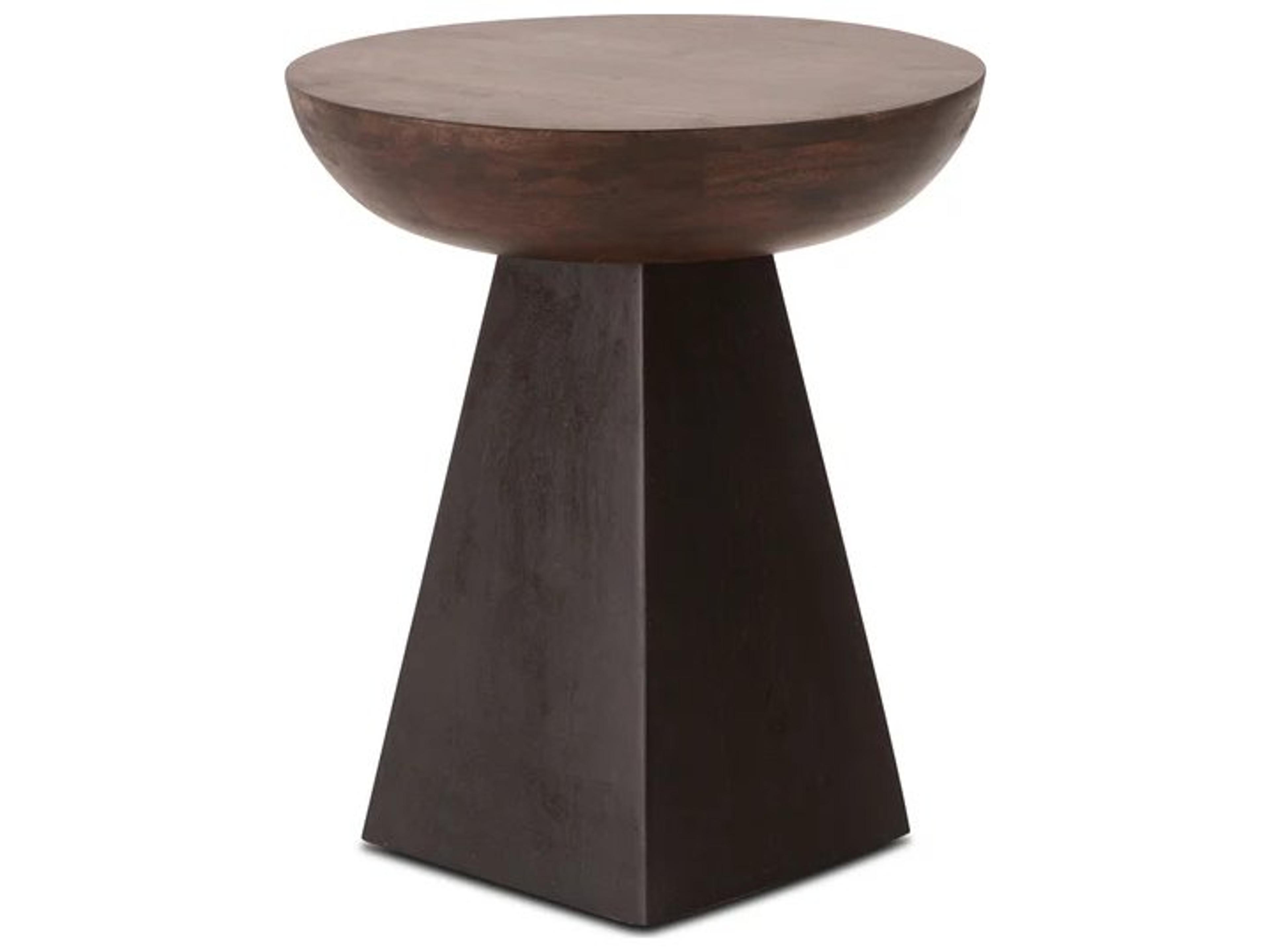 World Interiors Palm Desert Royal Brown Round End Table