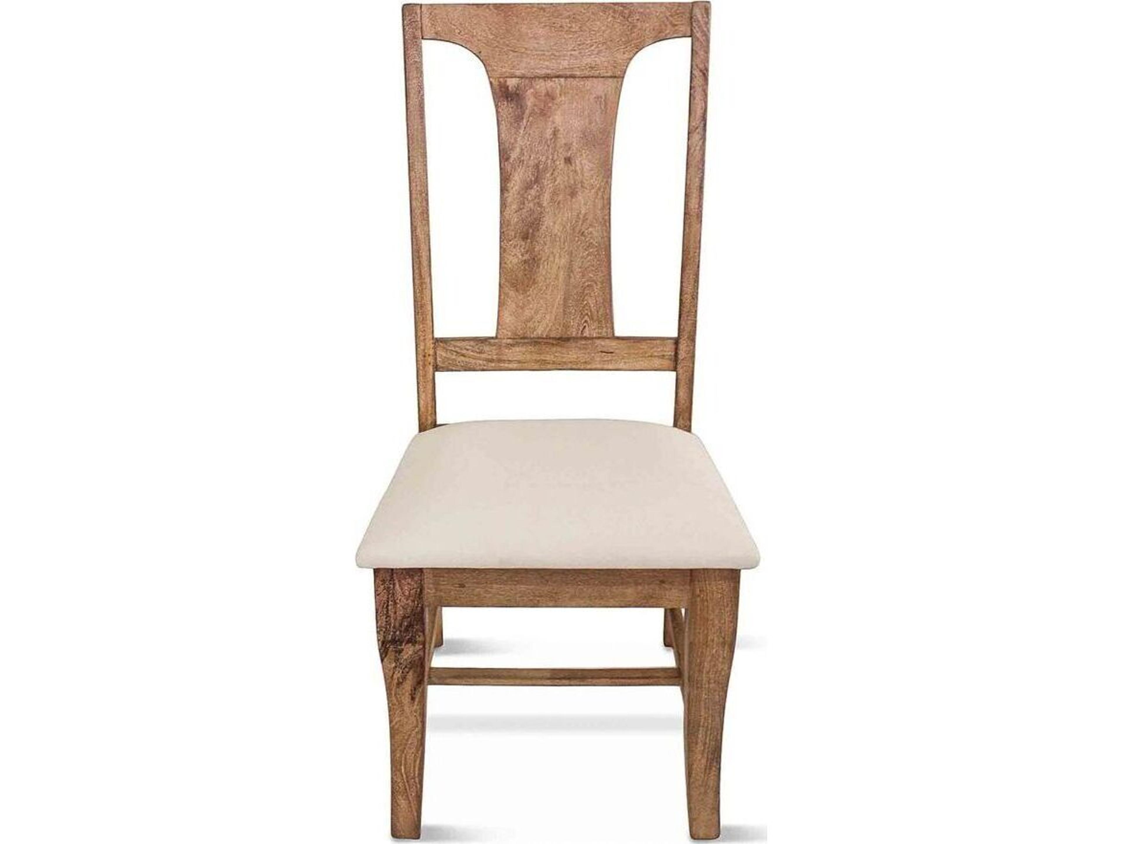 World Interiors Pengrove Oak Wood Brown Upholstered Armless Dining Chair
