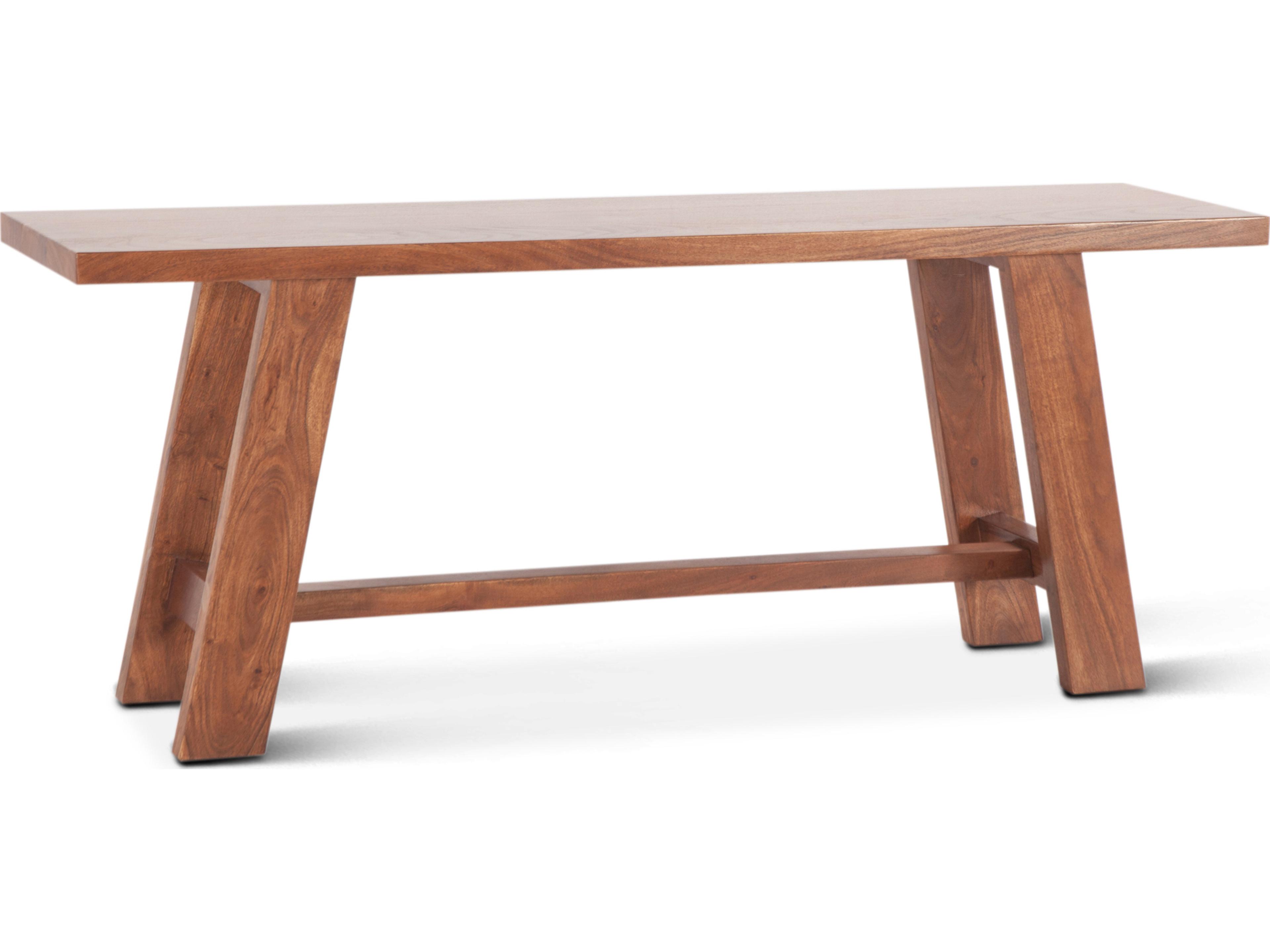 World Interiors Stavanger Cinnamon Brown Accent Bench