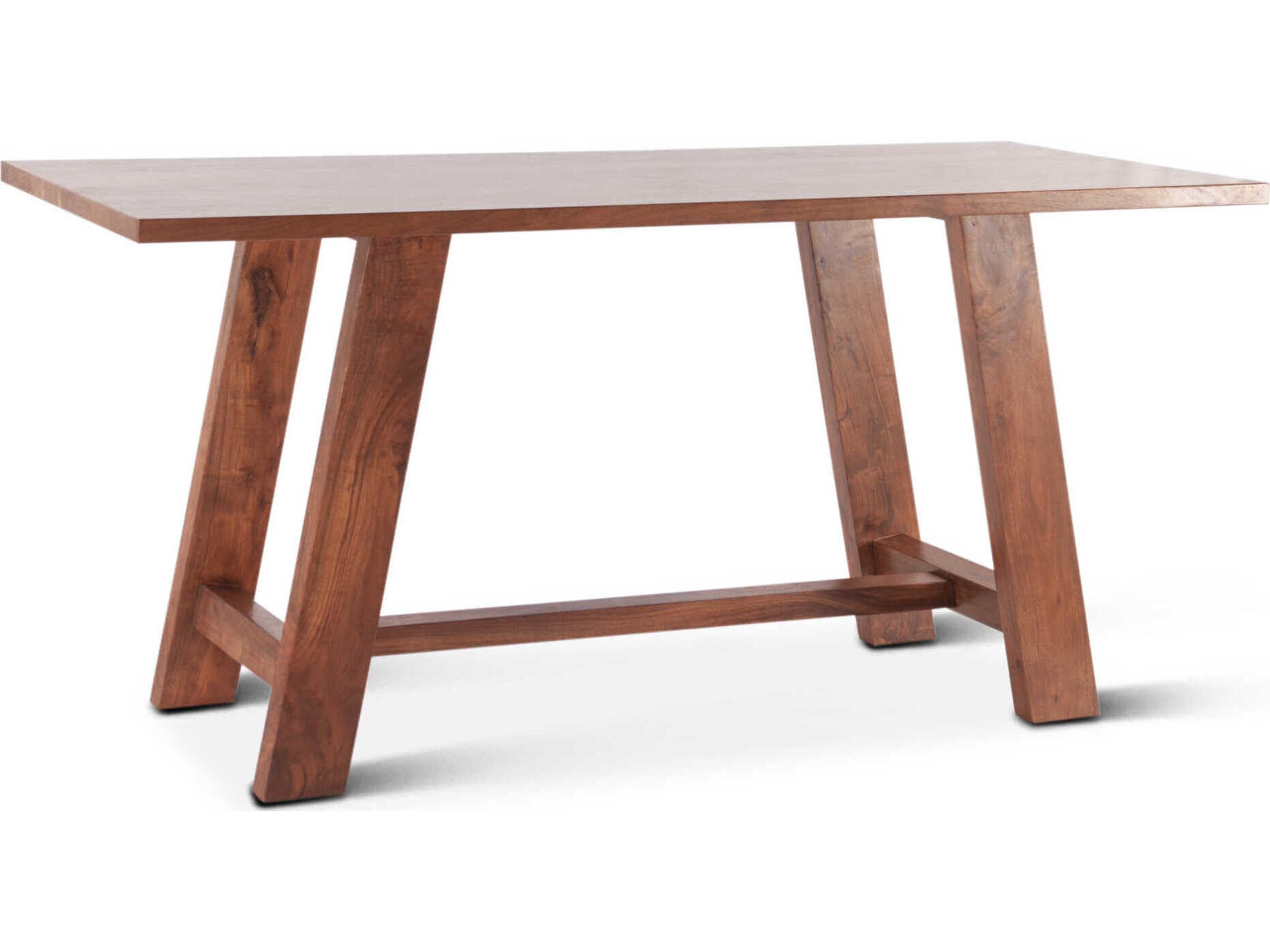 World Interiors Stavanger Rectangular Wood Cinnamon Brown Dining Table