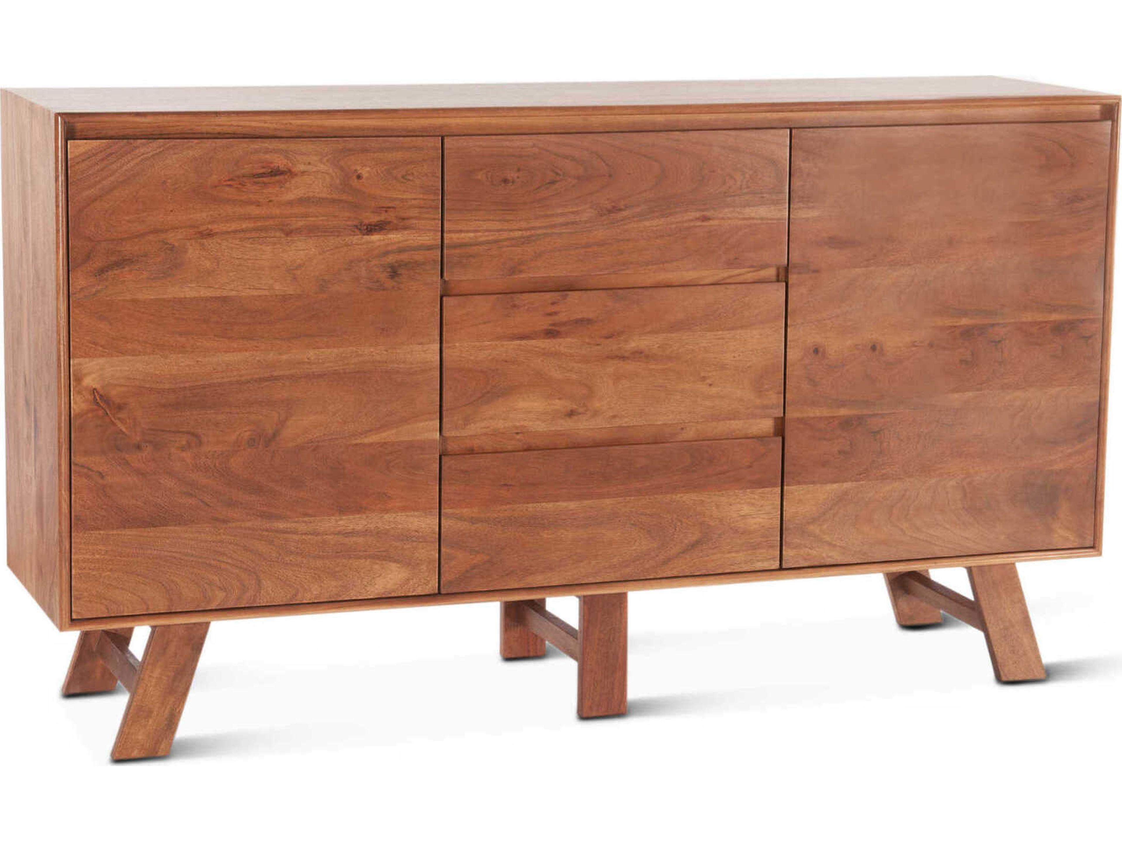 World Interiors Stavanger 68" Acacia Wood Sideboard
