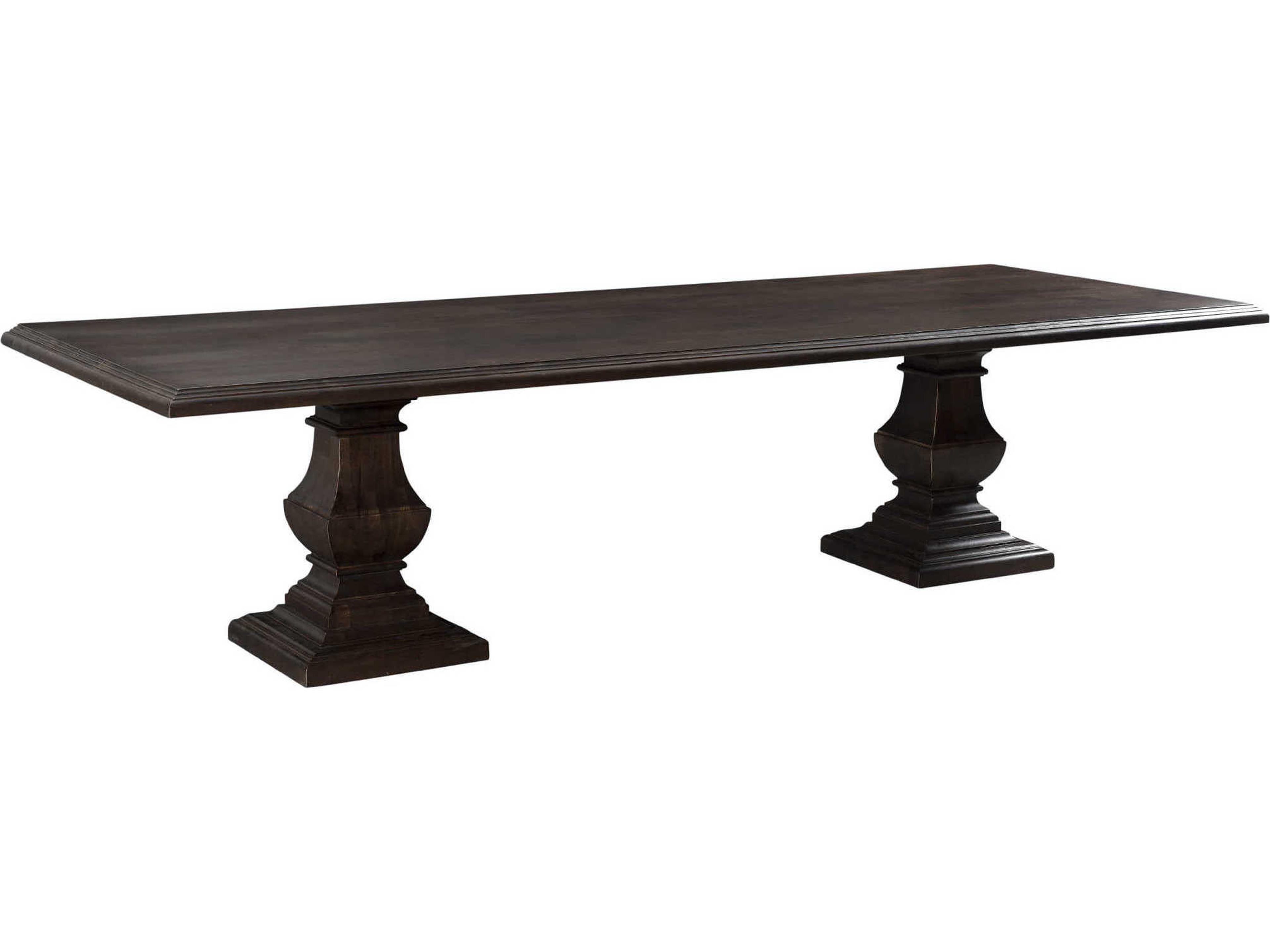 World Interiors Toulon Rectangular Wood Vintage Brown Dining Table