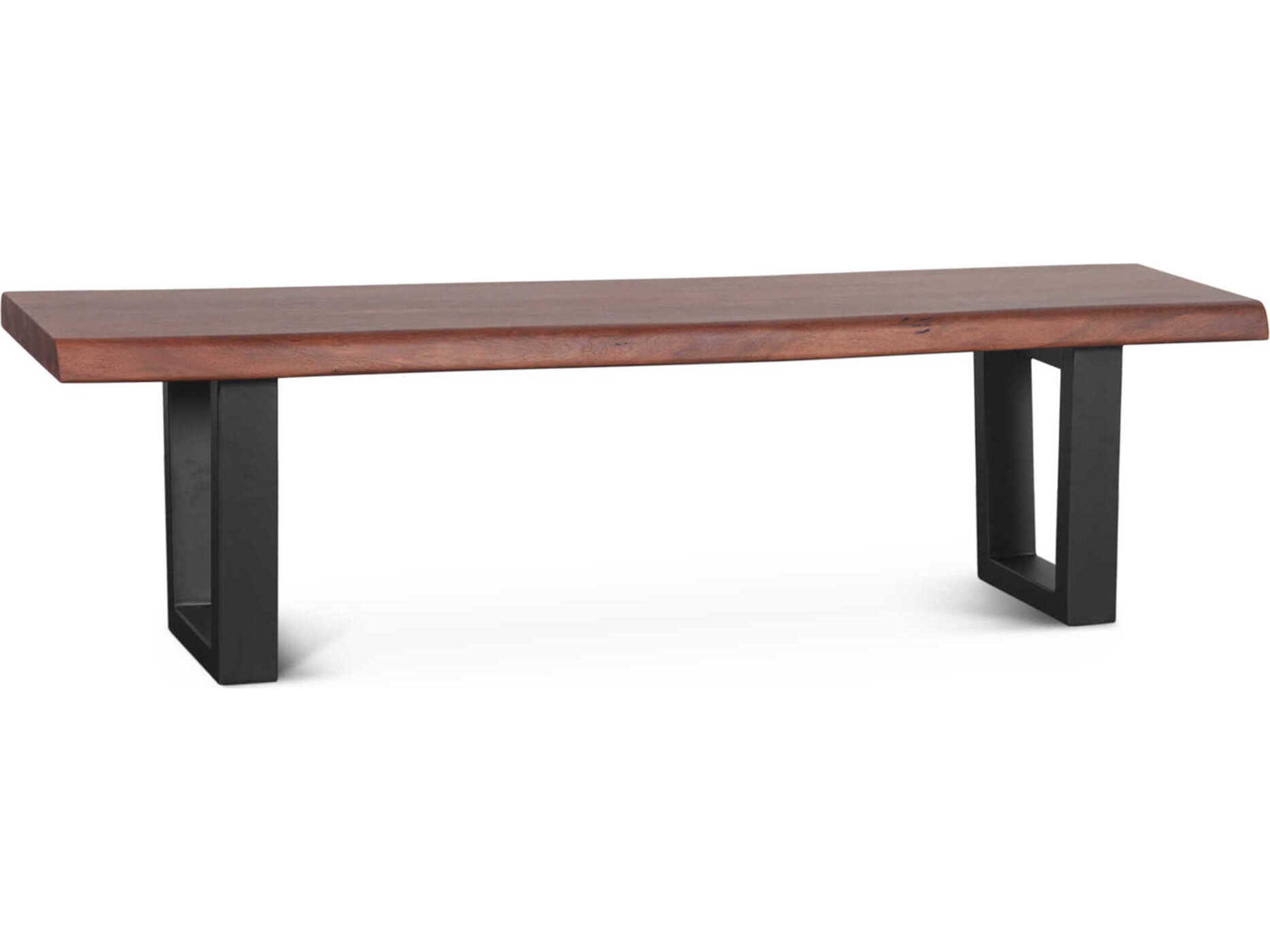 World Interiors Yarrow Light Seqouia Brown Accent Bench