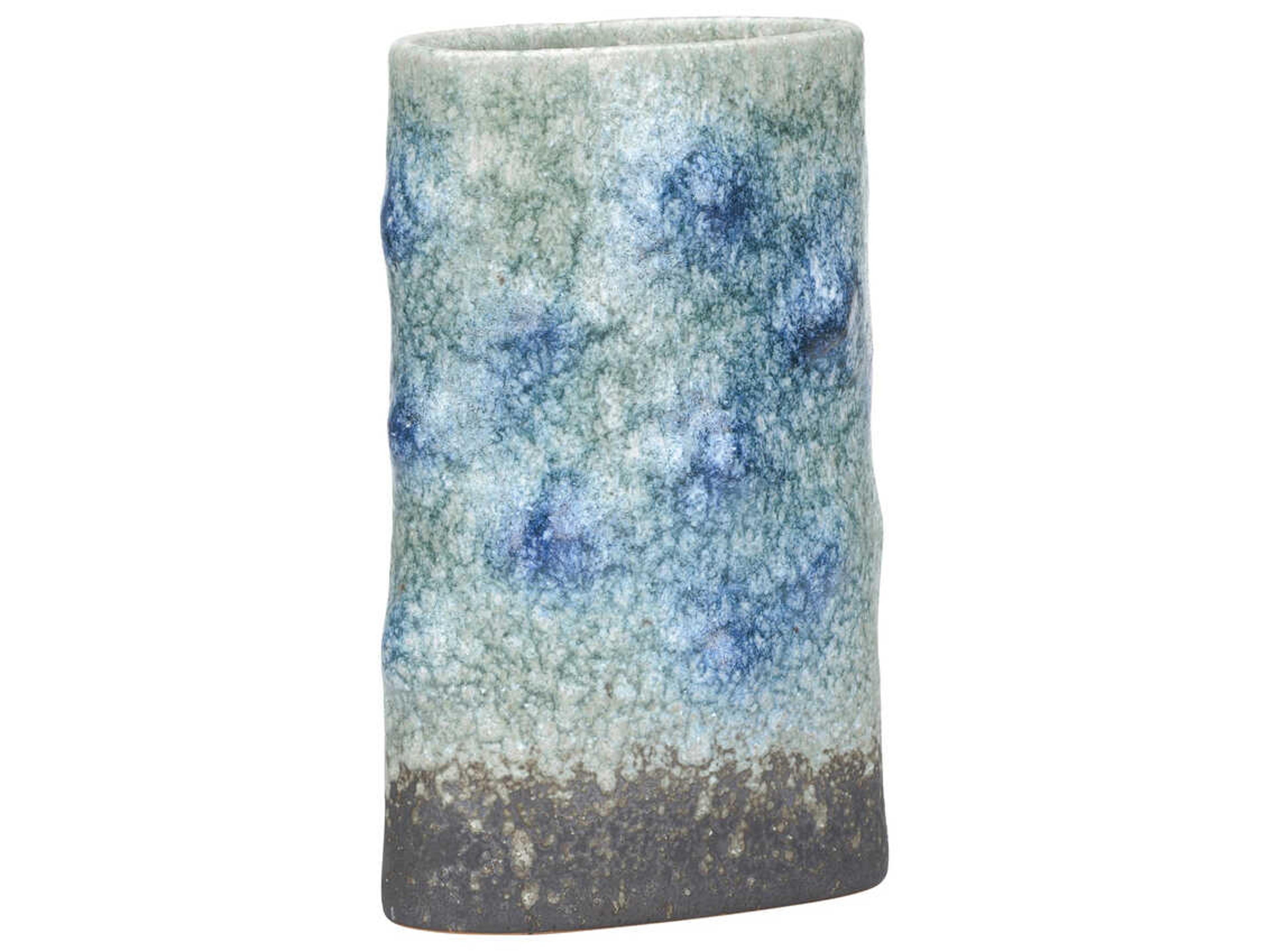 Wildwood Shiga Blue Green Indigo Vase