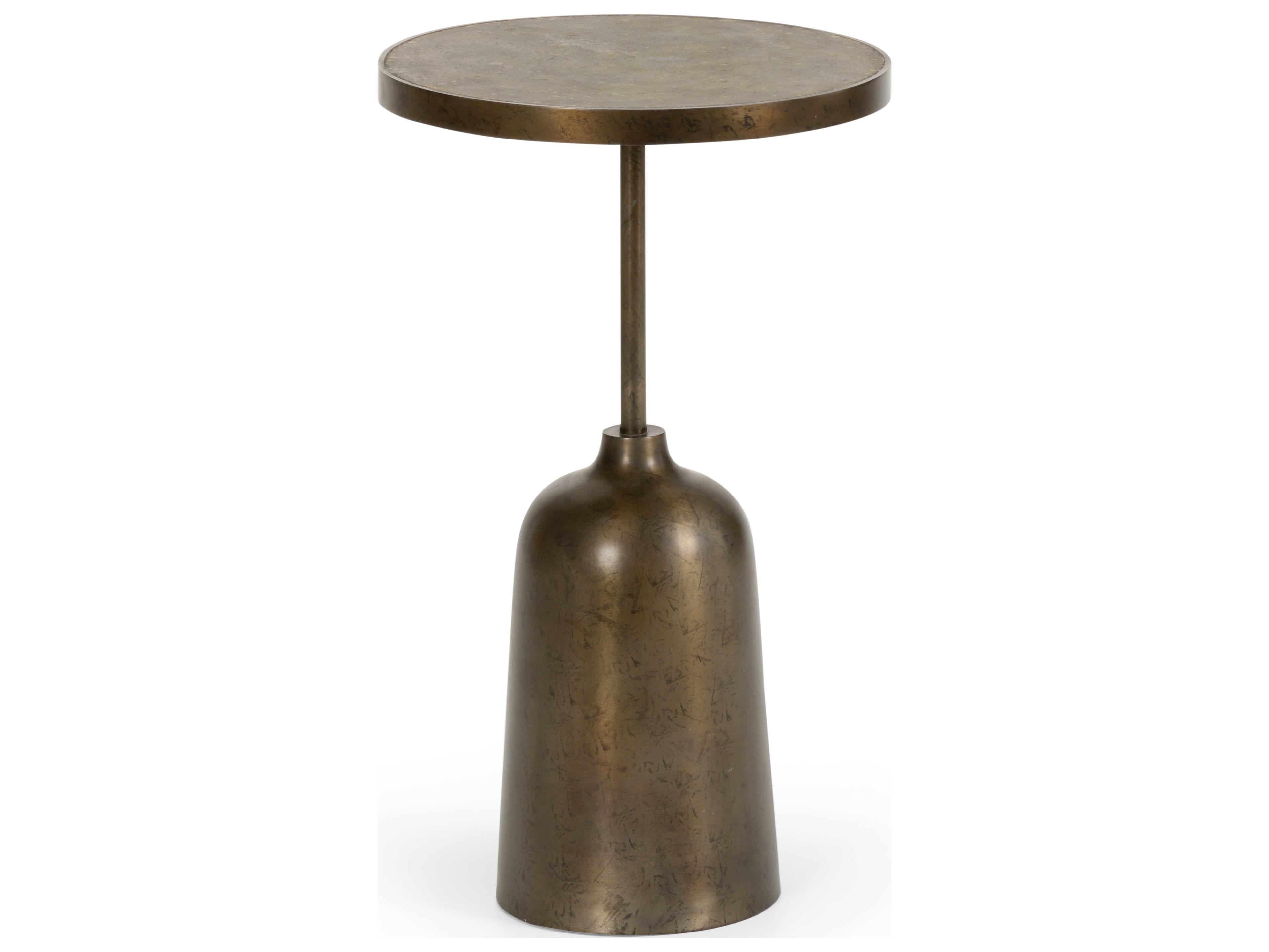Wildwood Rothko Round Bronze End Table