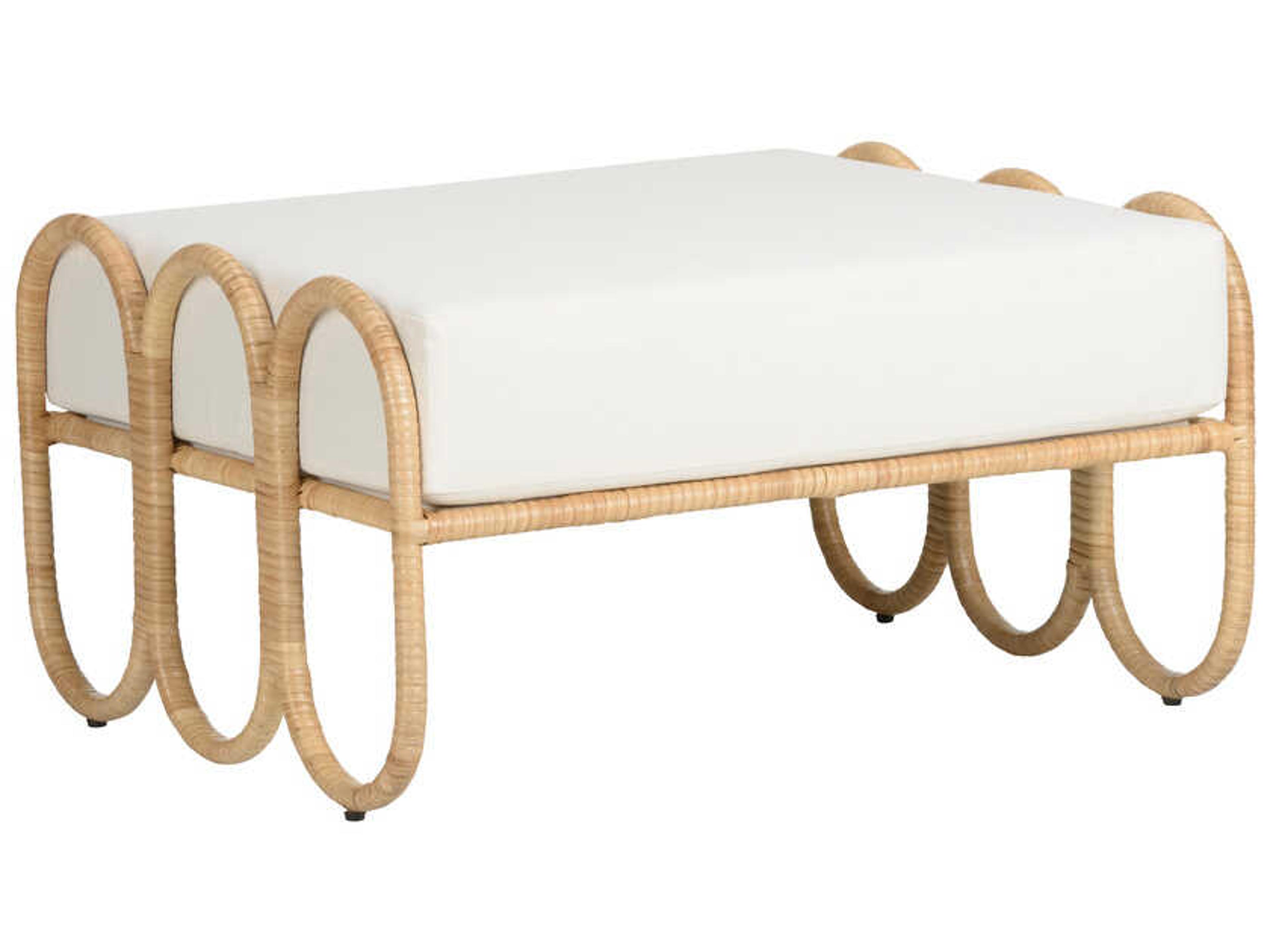 Wildwood Cuixmala Natural Off White Ottoman
