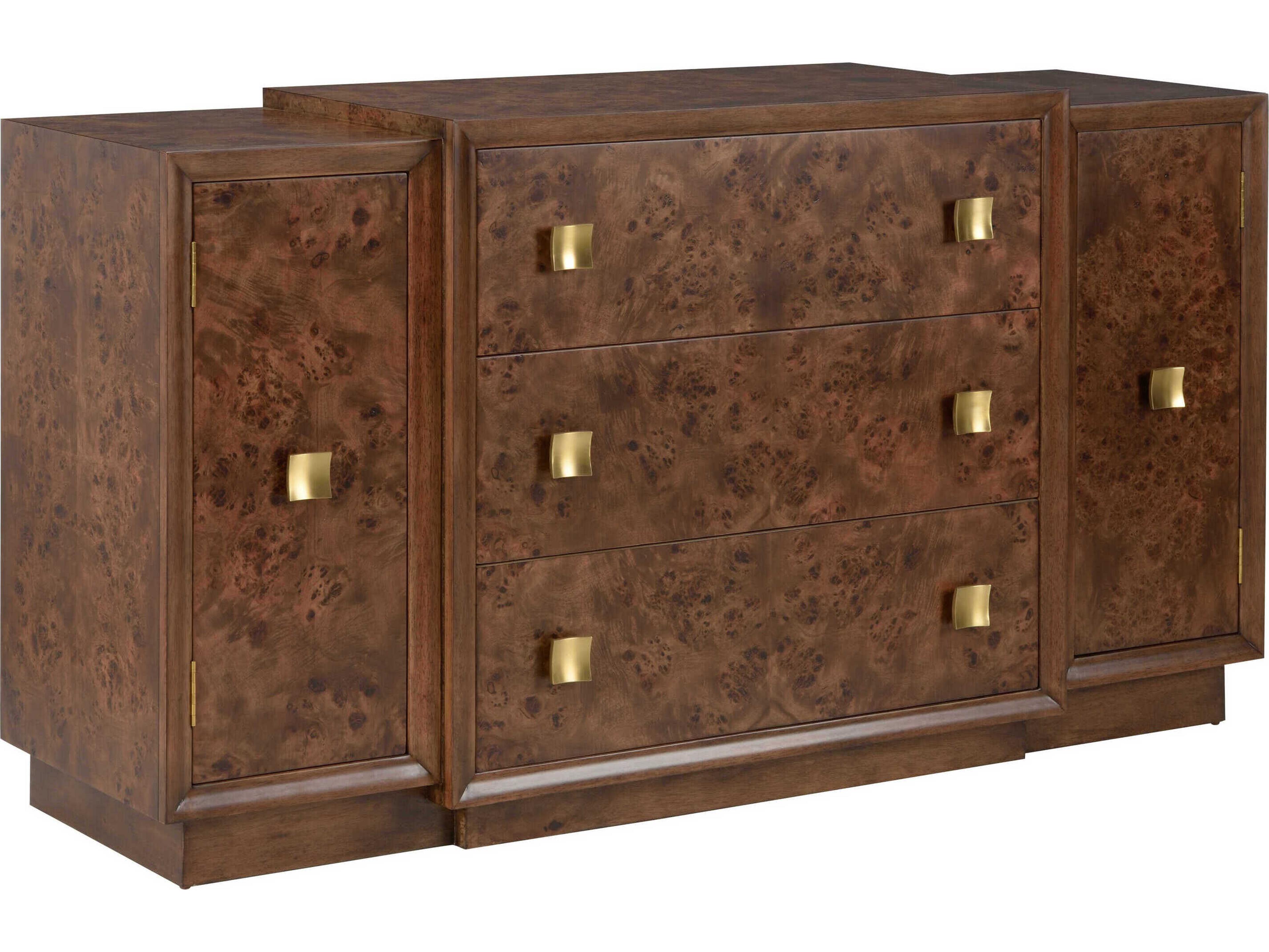 Wildwood Robinson Burl Veneer Brown Accent Chest