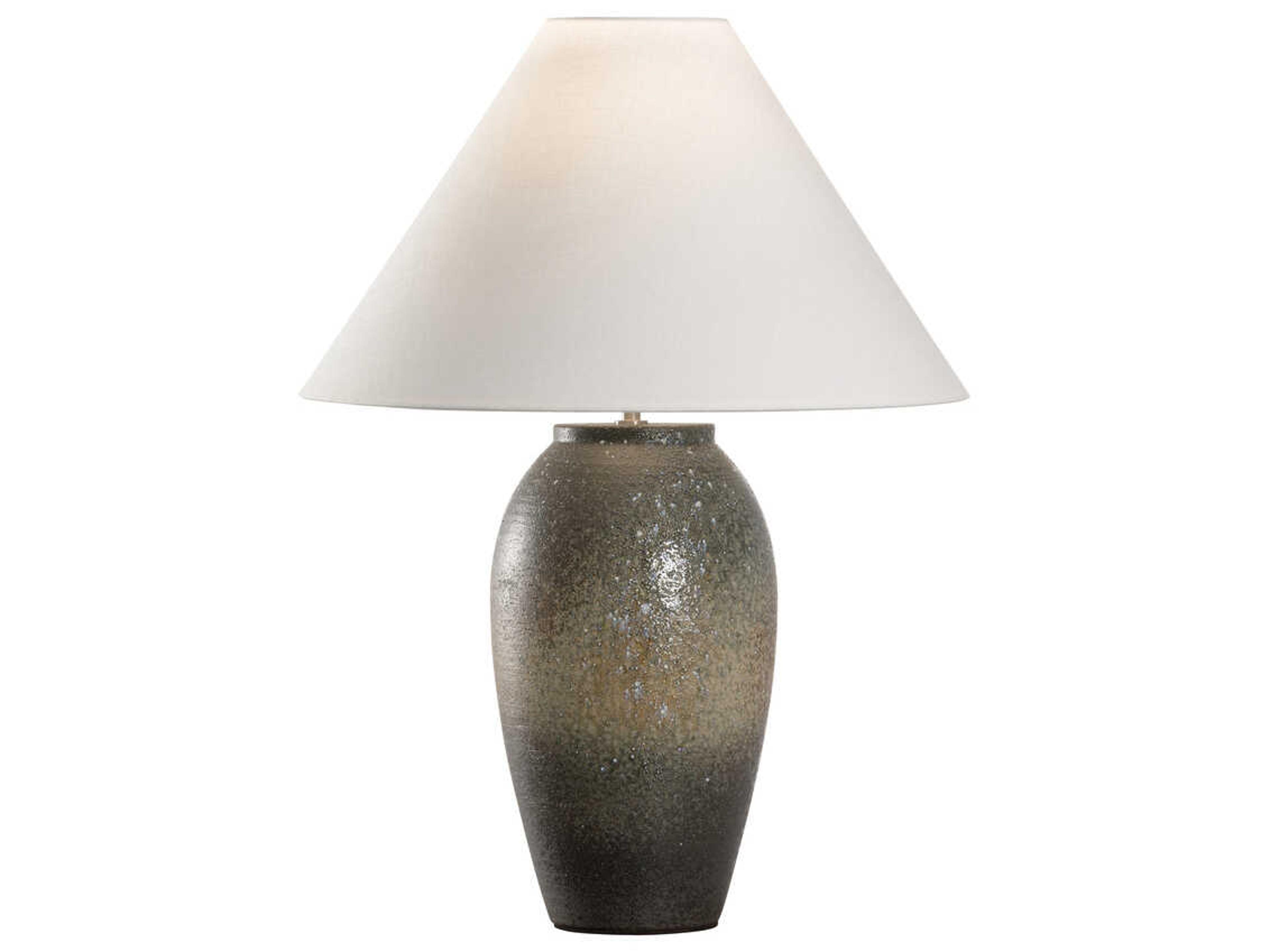 Wildwood Shiga Megumi Brown Green Table Lamp