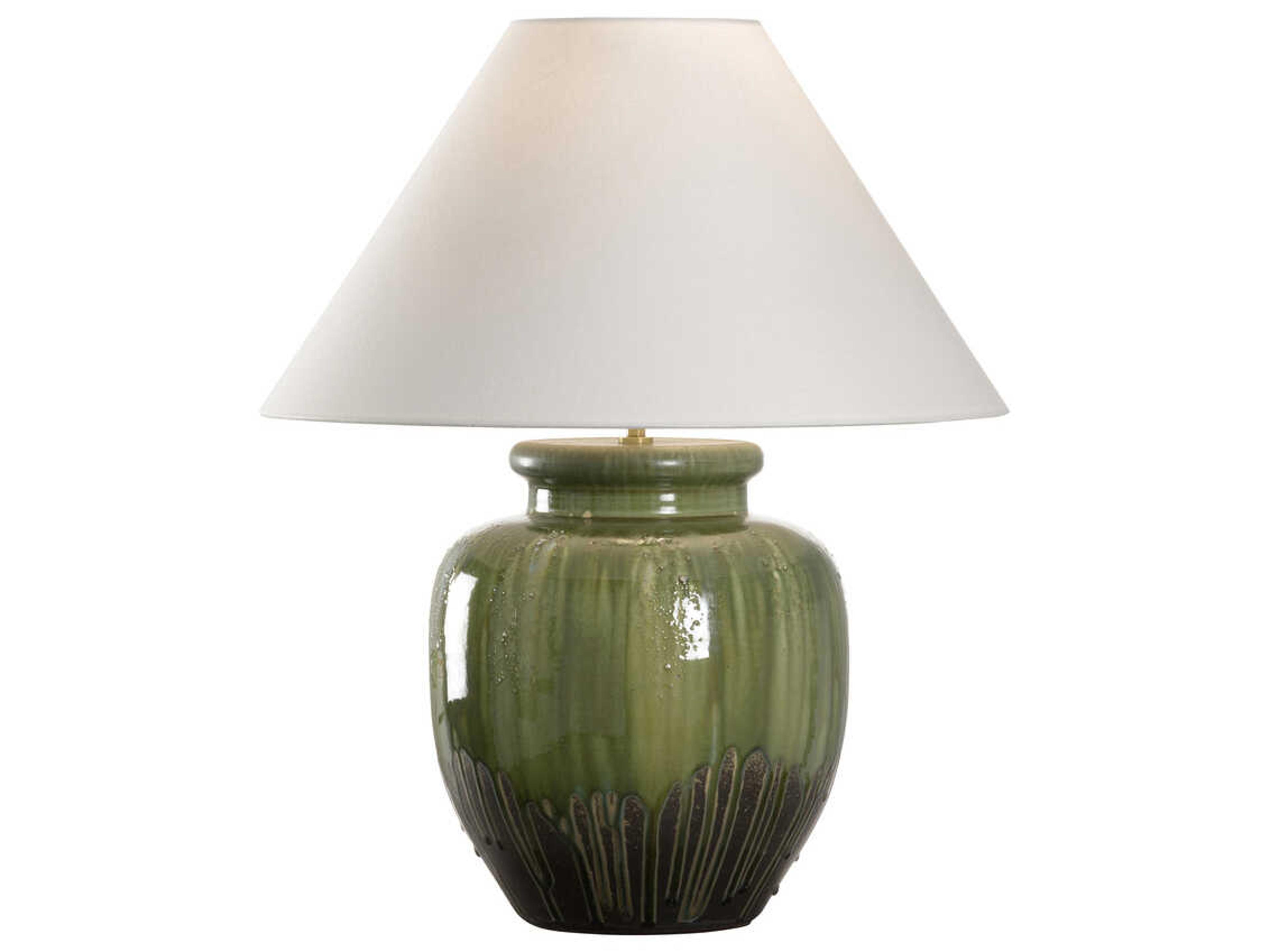 Wildwood Shiga Yamato Brown Green Table Lamp