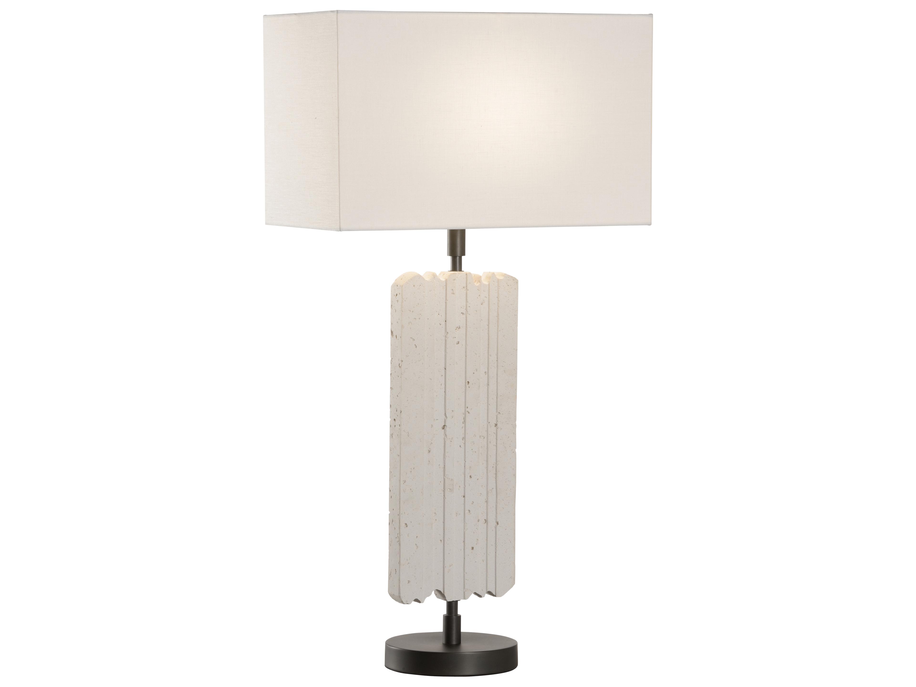 Wildwood Excalibur White Cream Brown Buffet Lamp