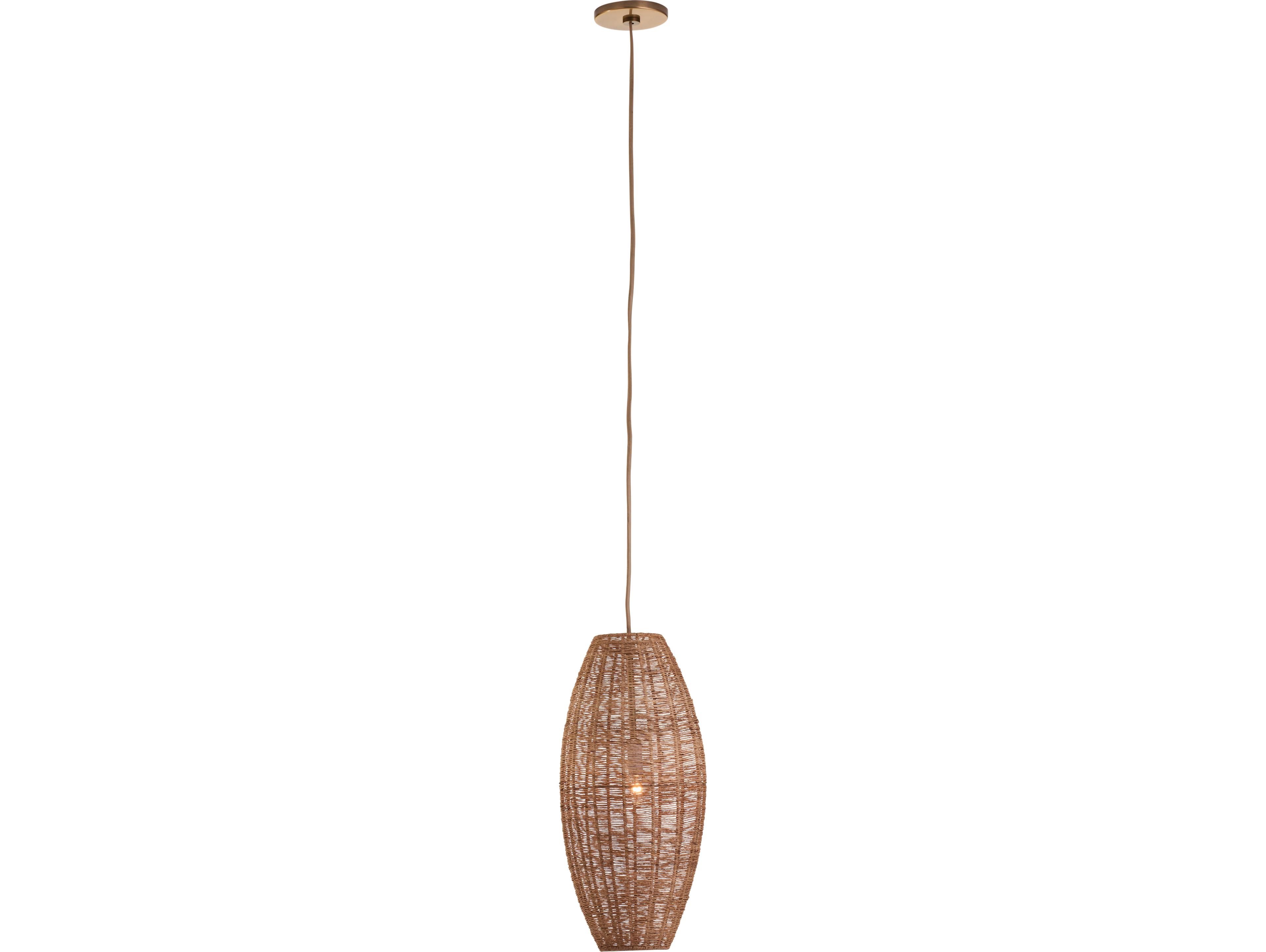 Wildwood 1-Light Natural Brown Linear Chandelier