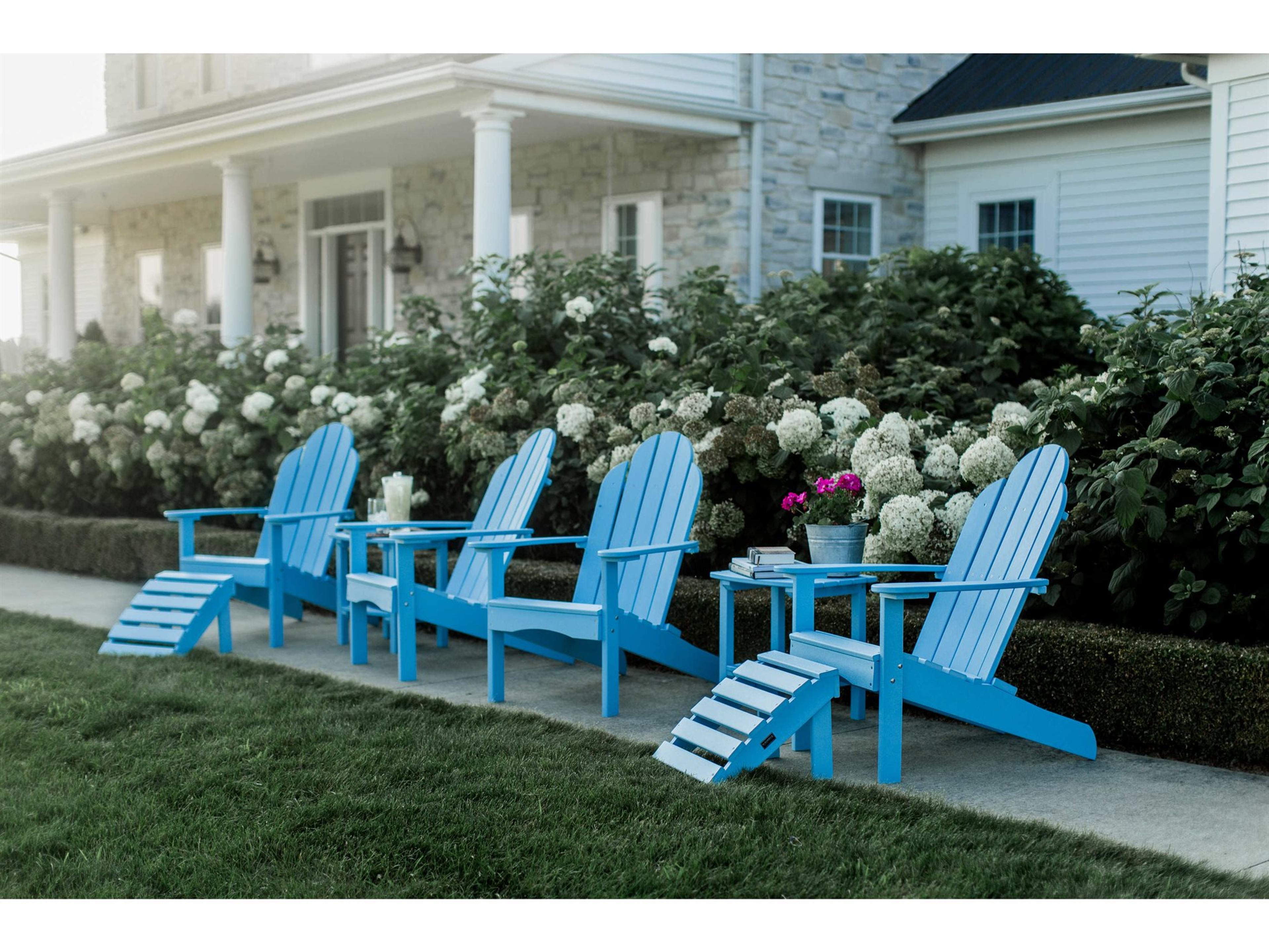 Classic Recycled Plastic 8 Piece Outdoor Patio Lounge Set