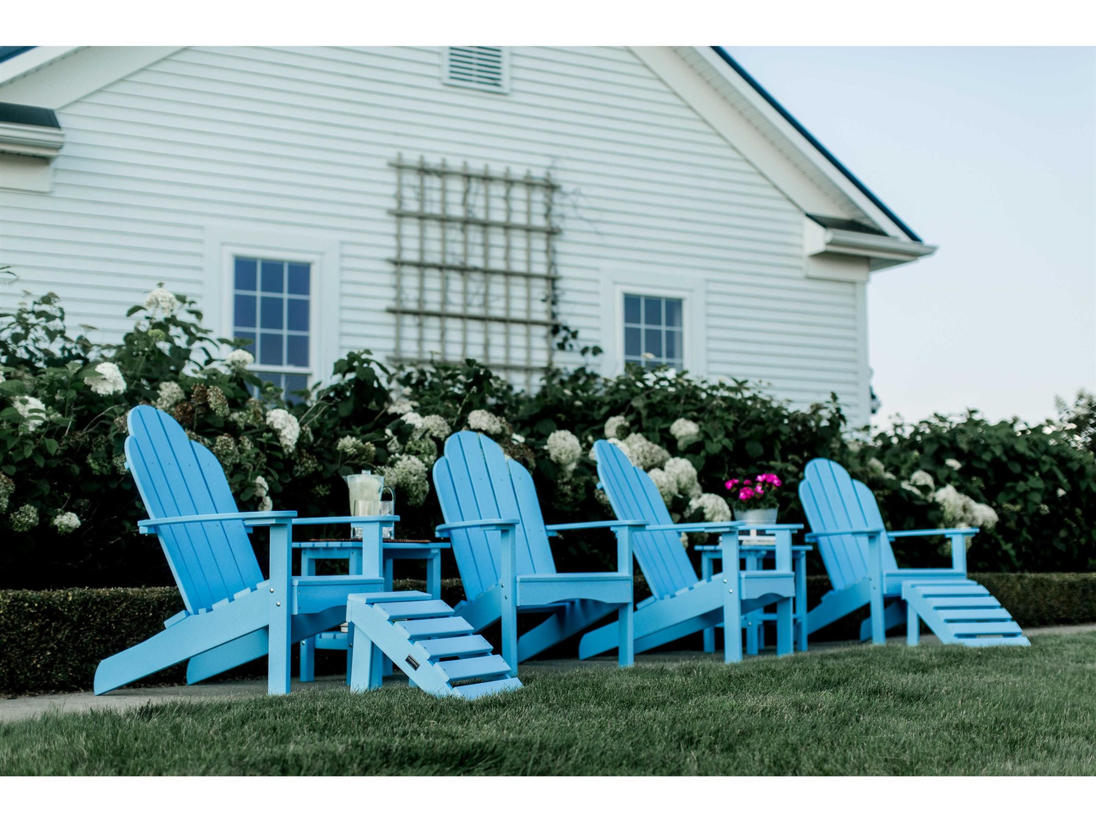 Classic Recycled Plastic 8 Piece Outdoor Patio Lounge Set