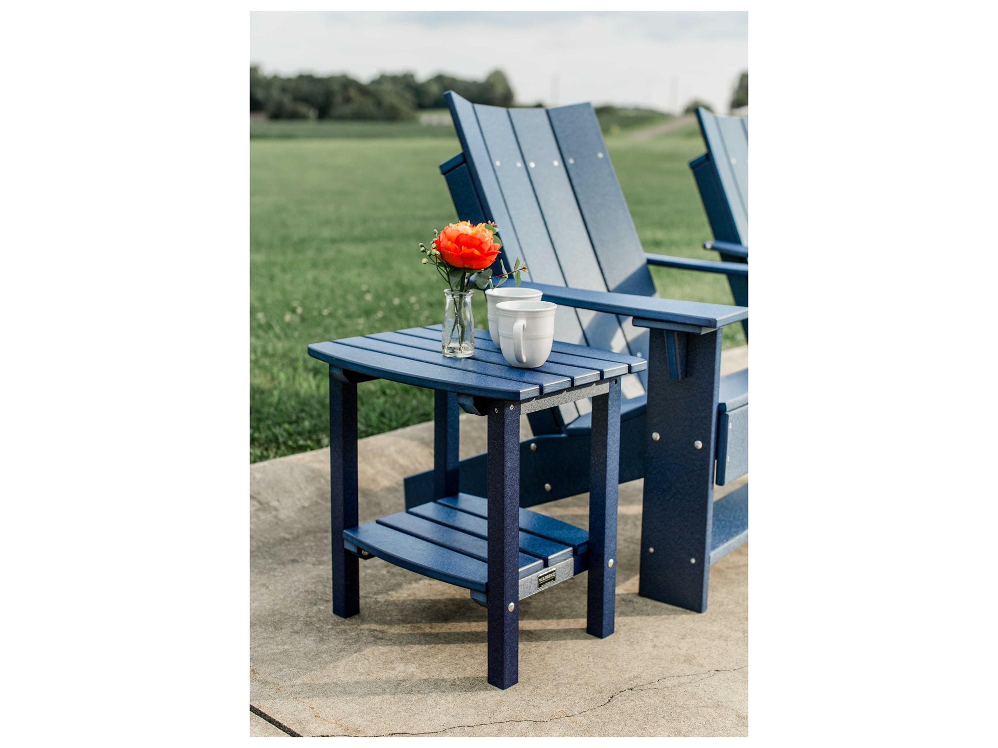 Wildridge Contemporary Recycled Plastic 2 Piece Patio Lounge Set