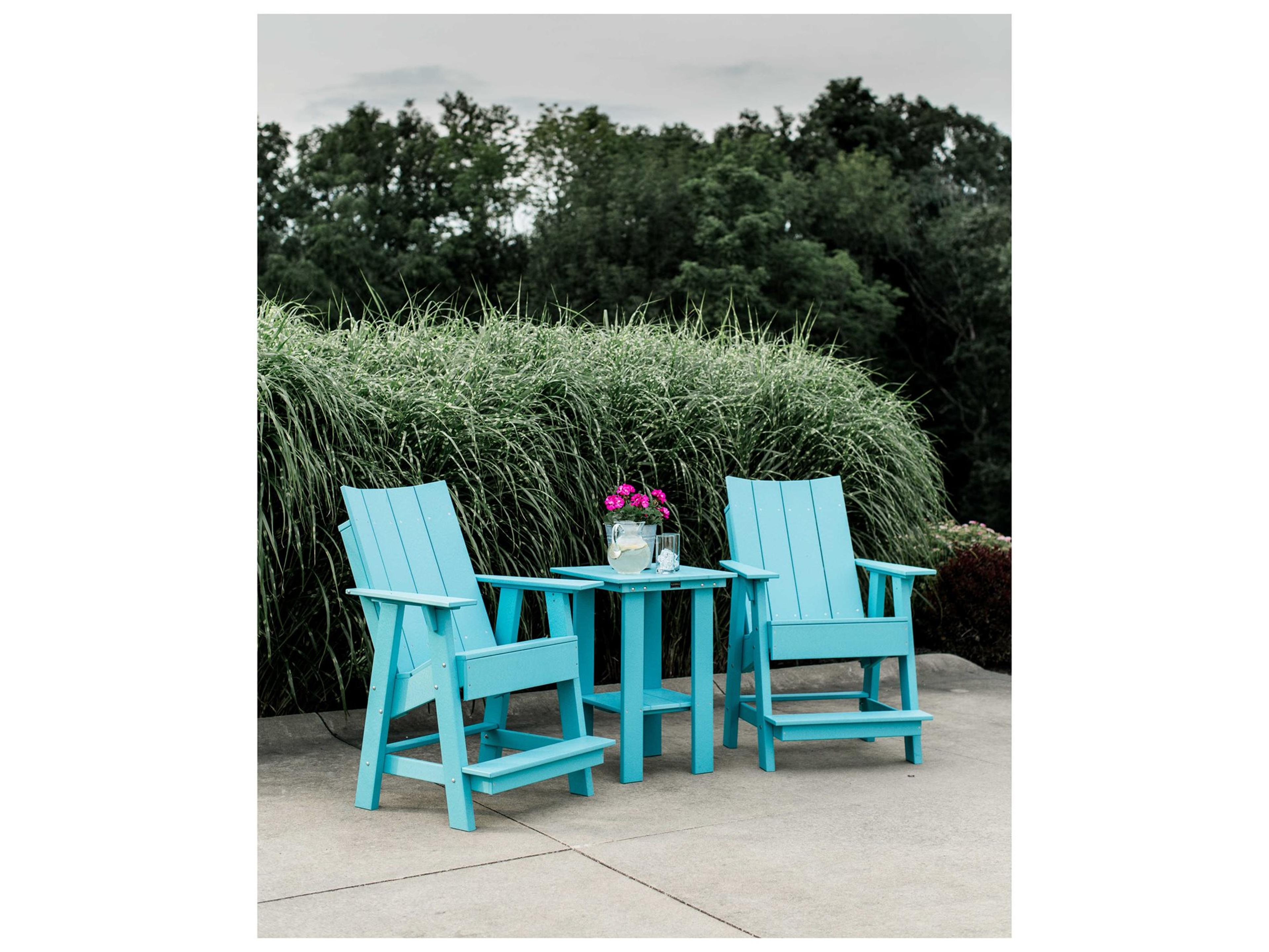 Wildridge Contemporary Recycled Plastic 3 Piece Outdoor Patio Lounge Set