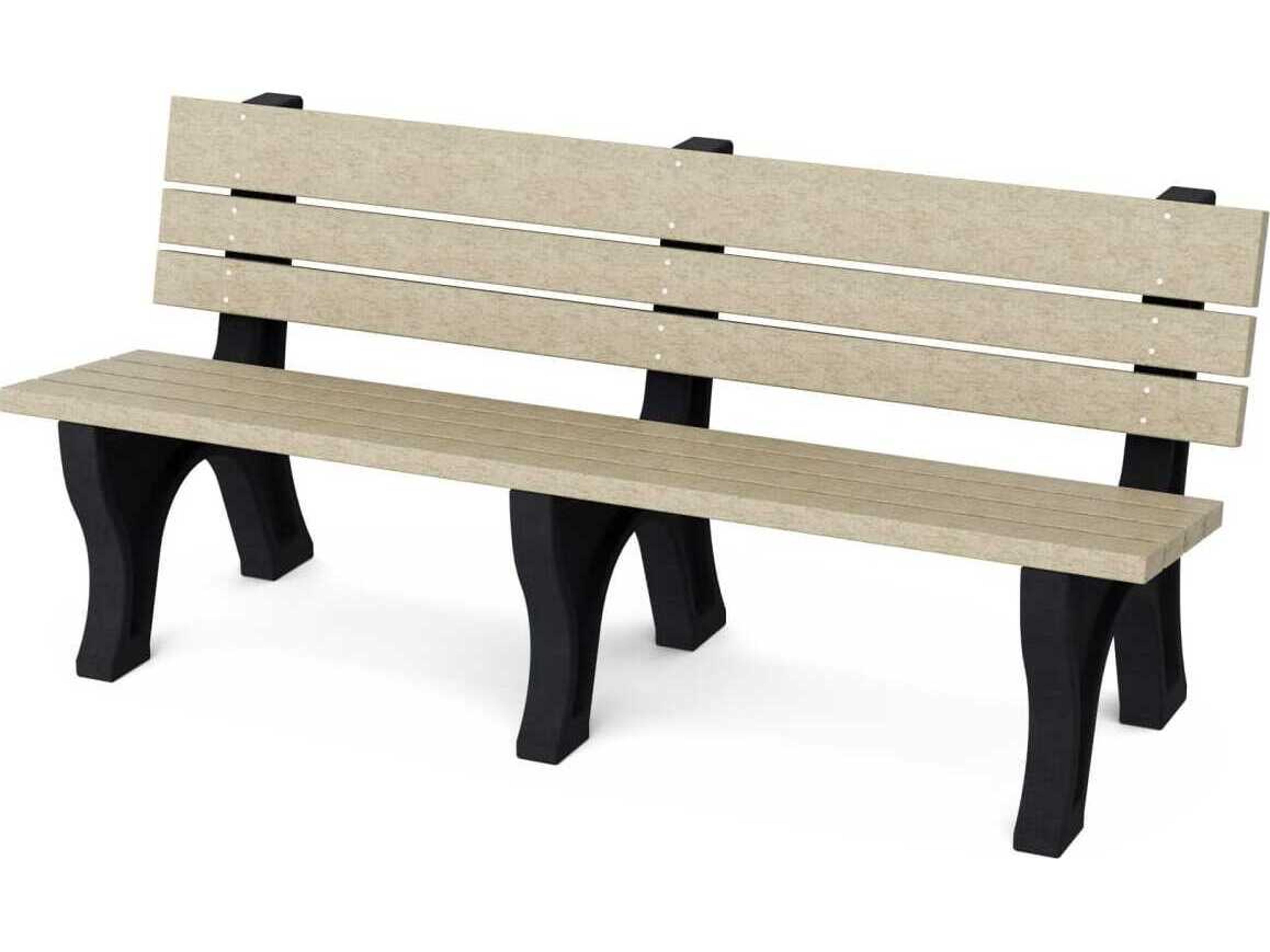 Wildridge Heritage Recycled Plastic 6' Park Bench