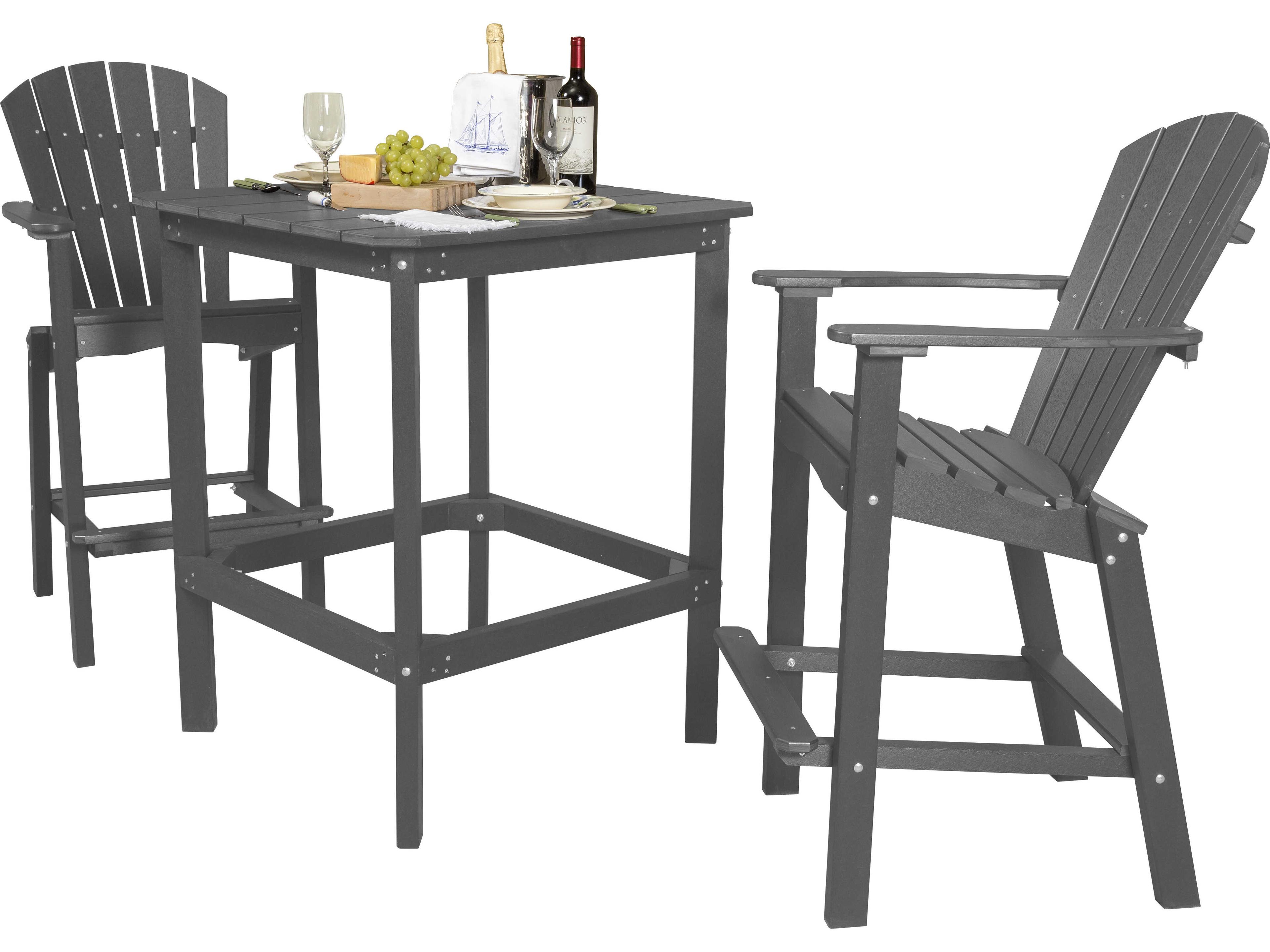 Wildridge Classic Recycled Plastic 3 Piece 42''High Bar Set