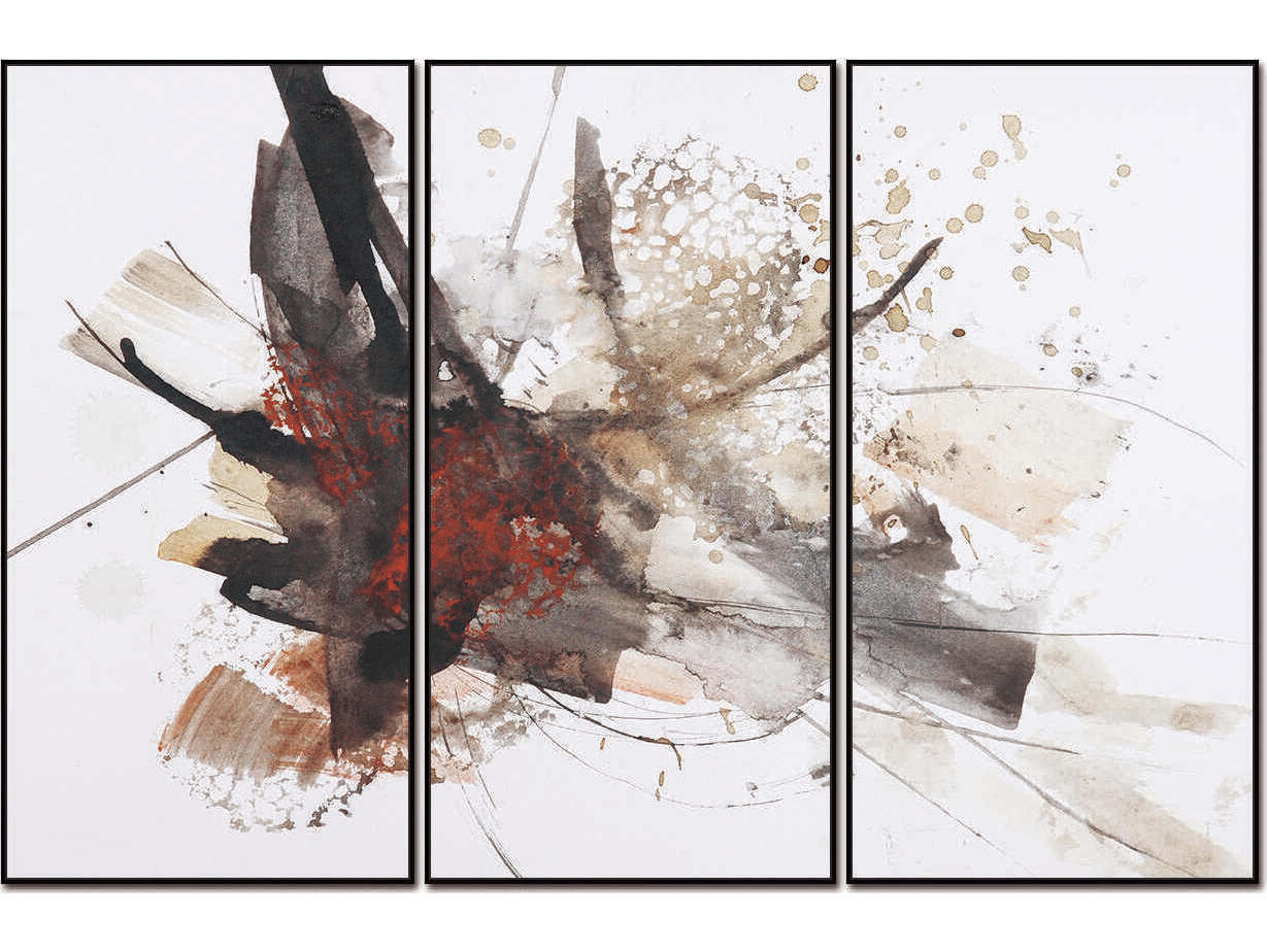 Whiteline Modern Living Freya 3-Piece Canvas Wall Art