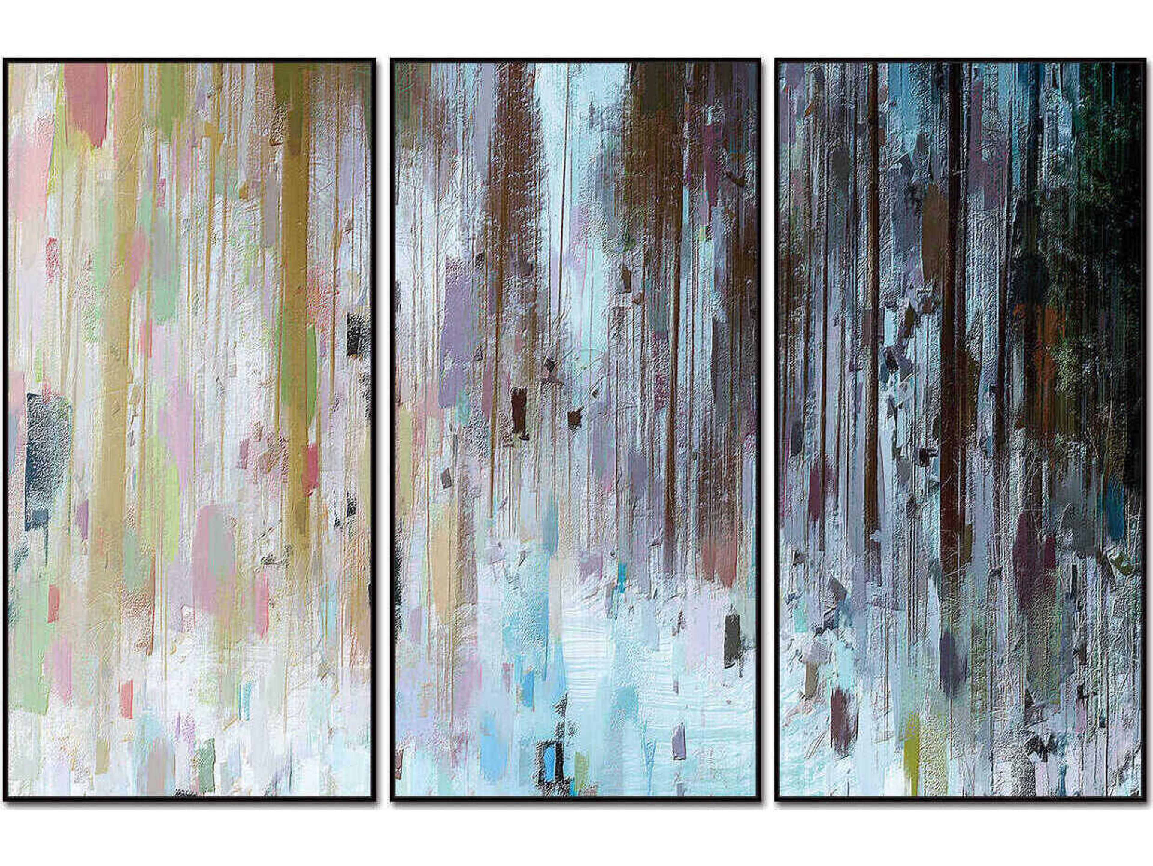 Whiteline Modern Living Yoli 3-Piece Canvas Wall Art