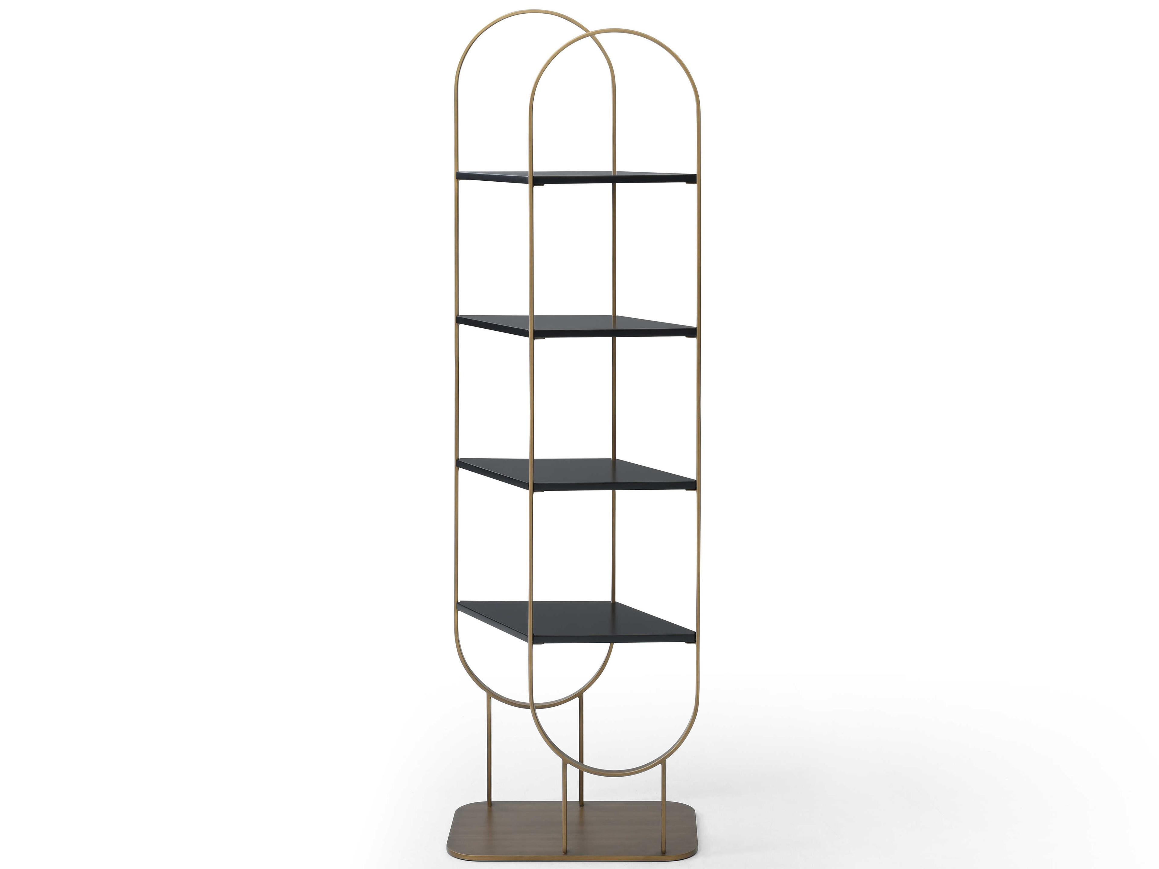 Whiteline Modern Living Koda Bronze Bookcase