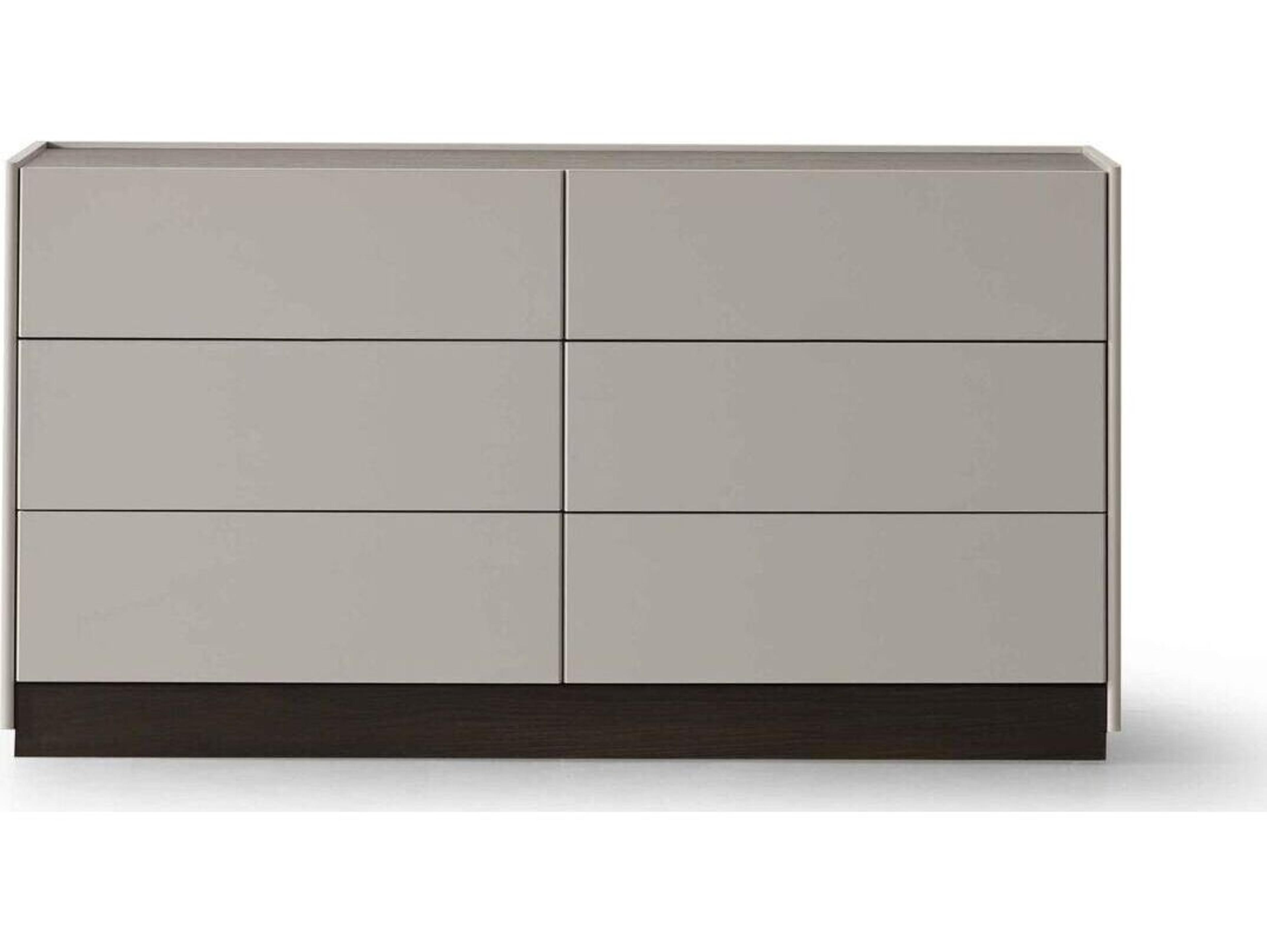 Whiteline Modern Living Raphael 6-Drawers Gray Double Dresser