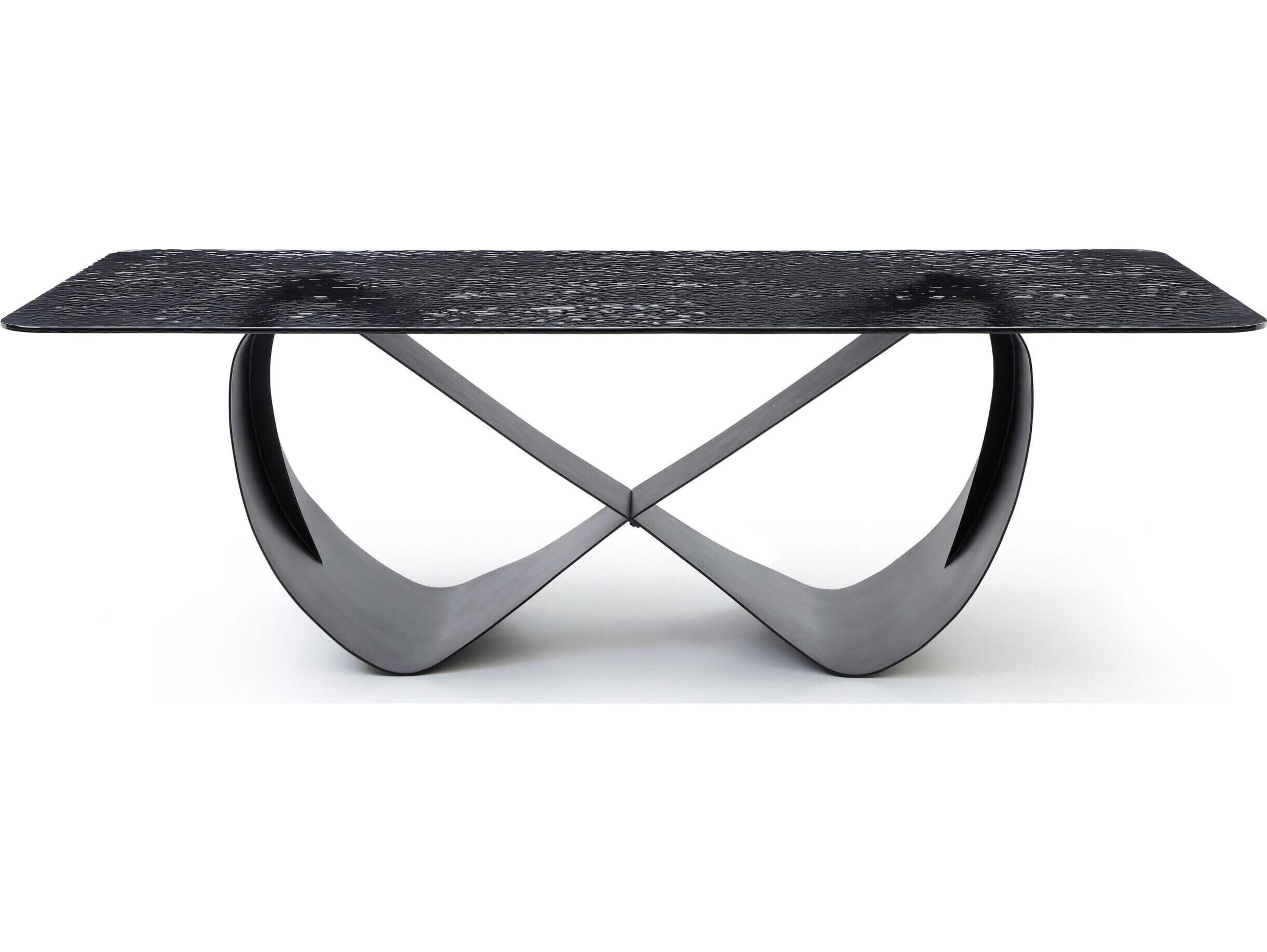 Whiteline Modern Living Tiffany Rectangular Glass Dining Table