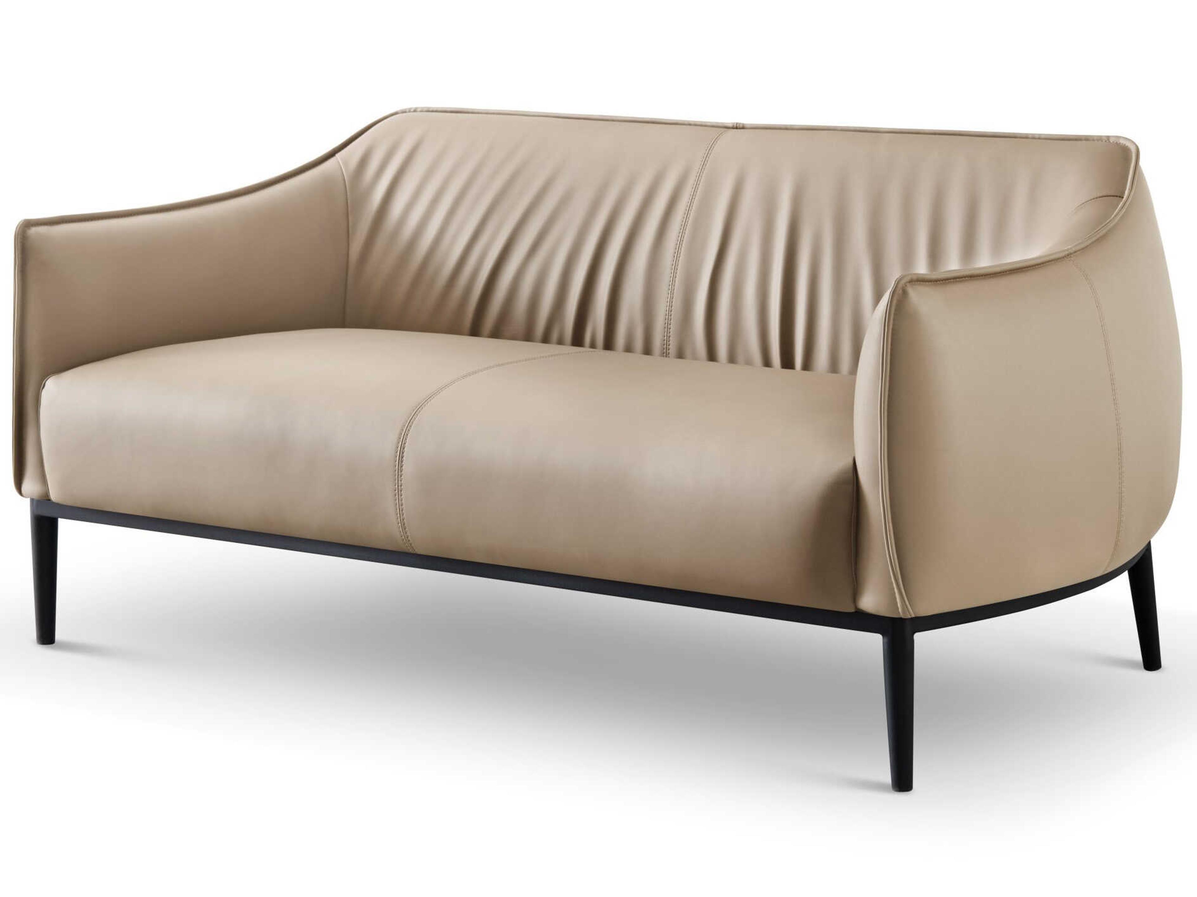 Whiteline Modern Living Benbow Light Grey Faux Leather Loveseat