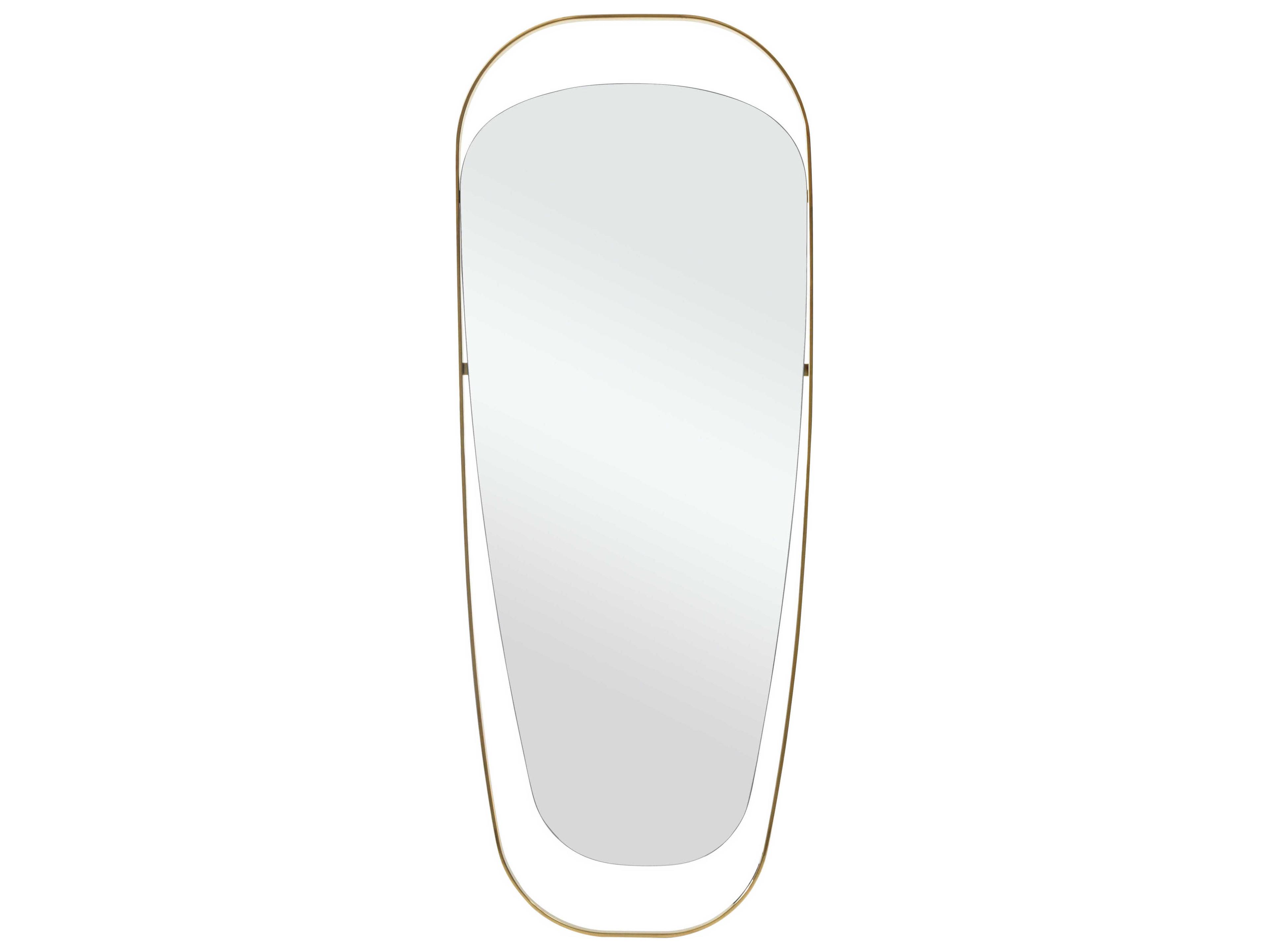 Whiteline Modern Living Matilda Clear Oval Floor Mirror