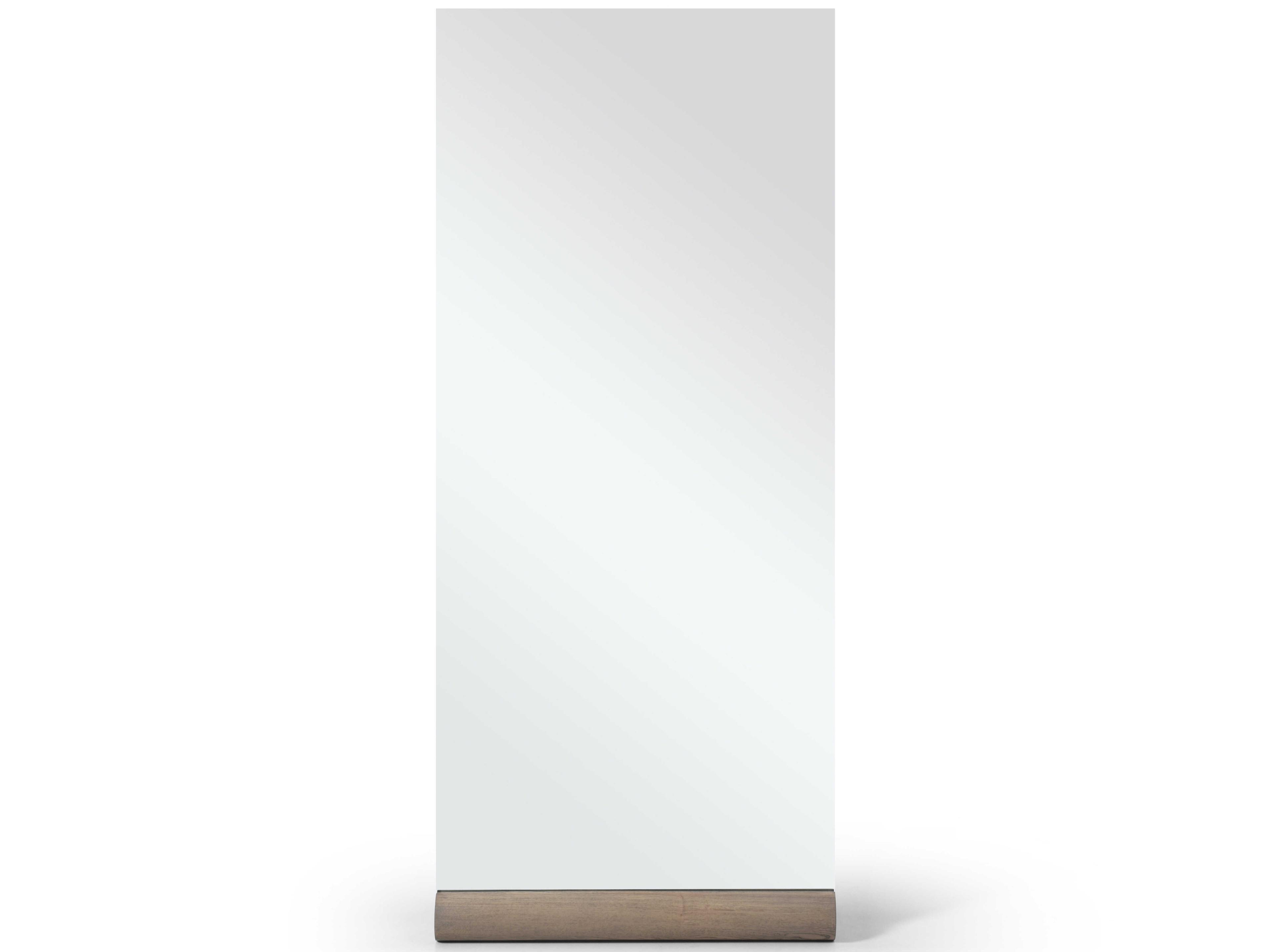 Whiteline Modern Living Rosie Clear Rectangular Floor Mirror