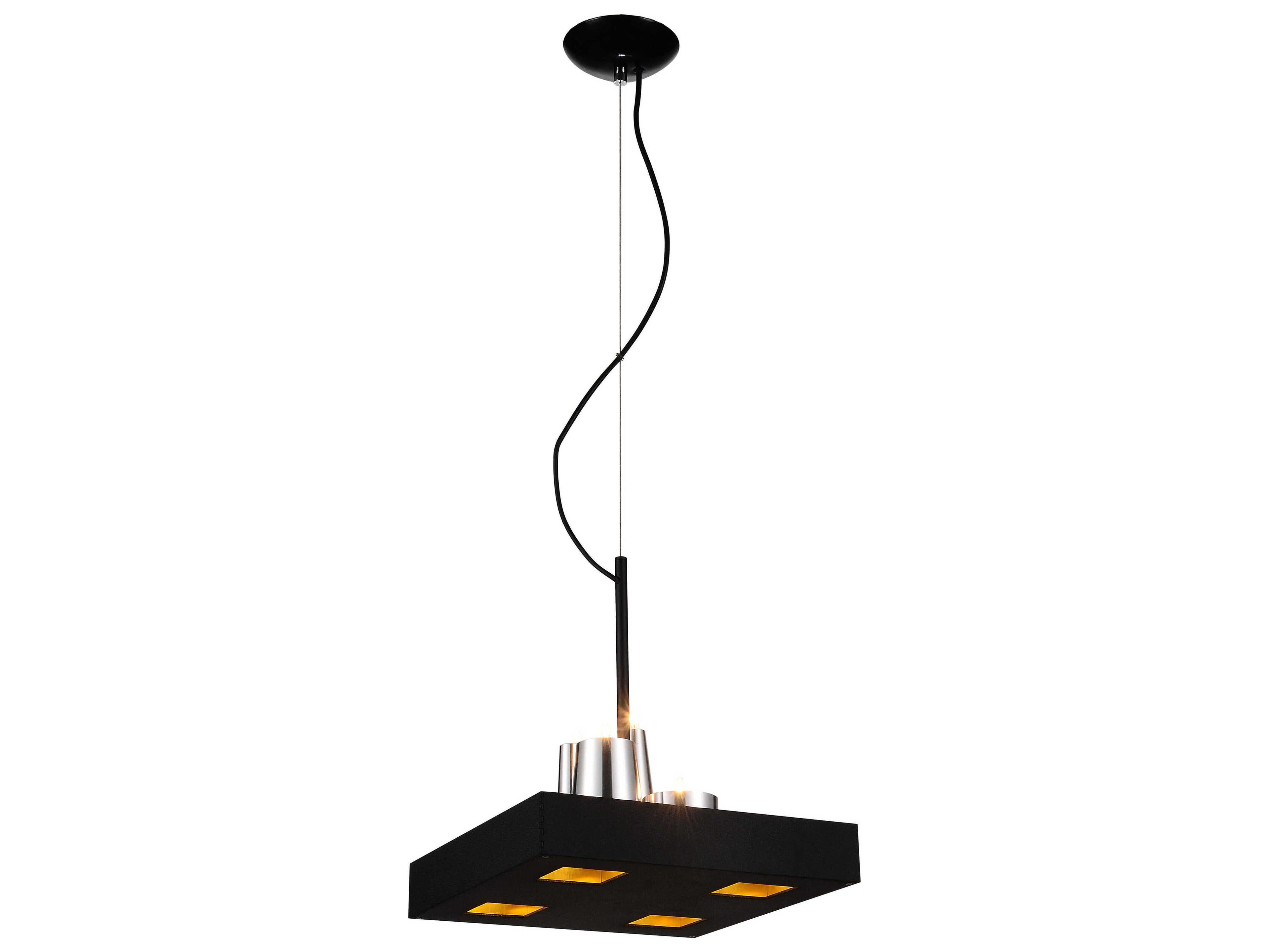 Whiteline Modern Living Cesar Black Pendant