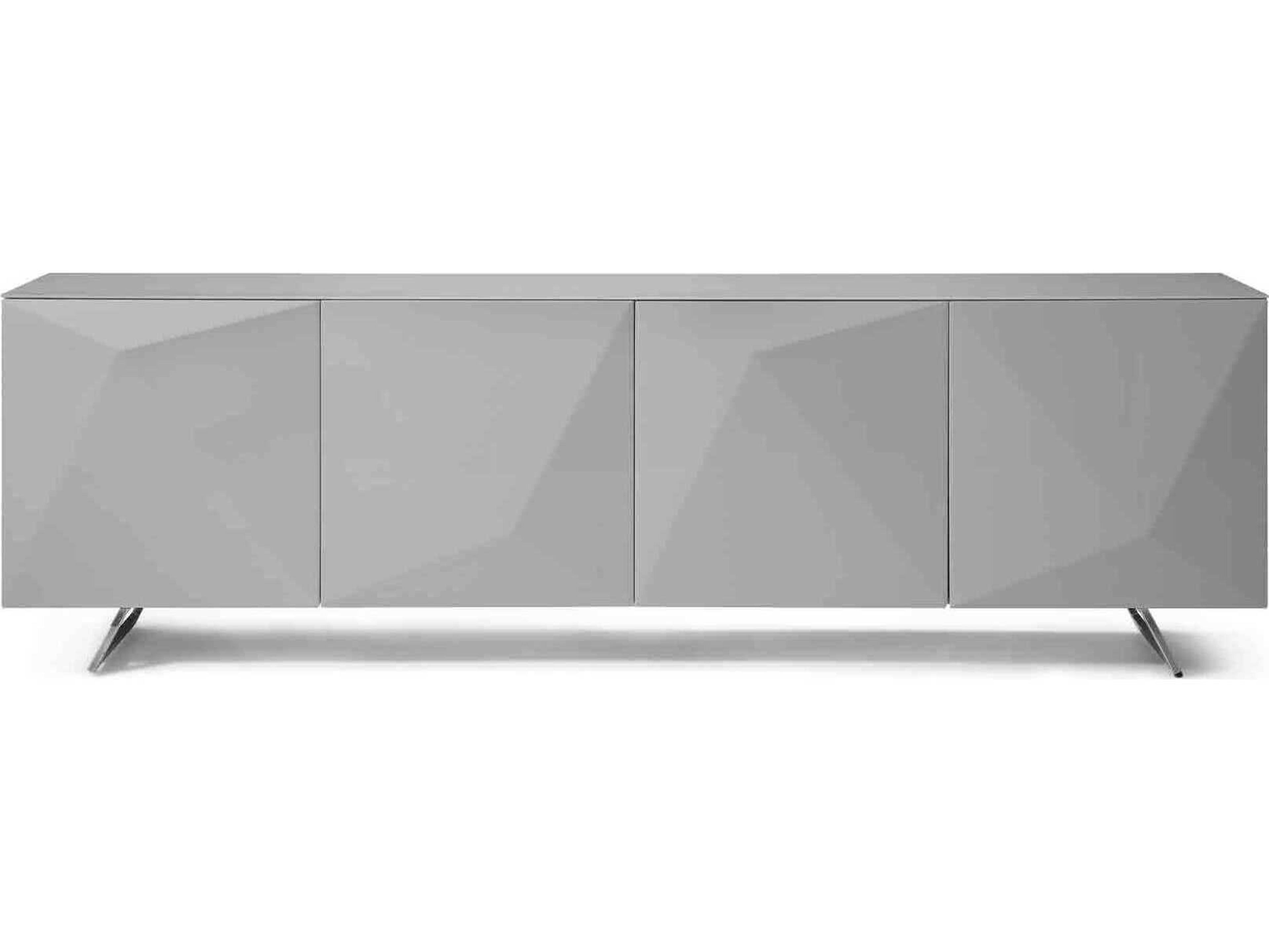 Whiteline Modern Living Samantha 94" Grey Sideboard
