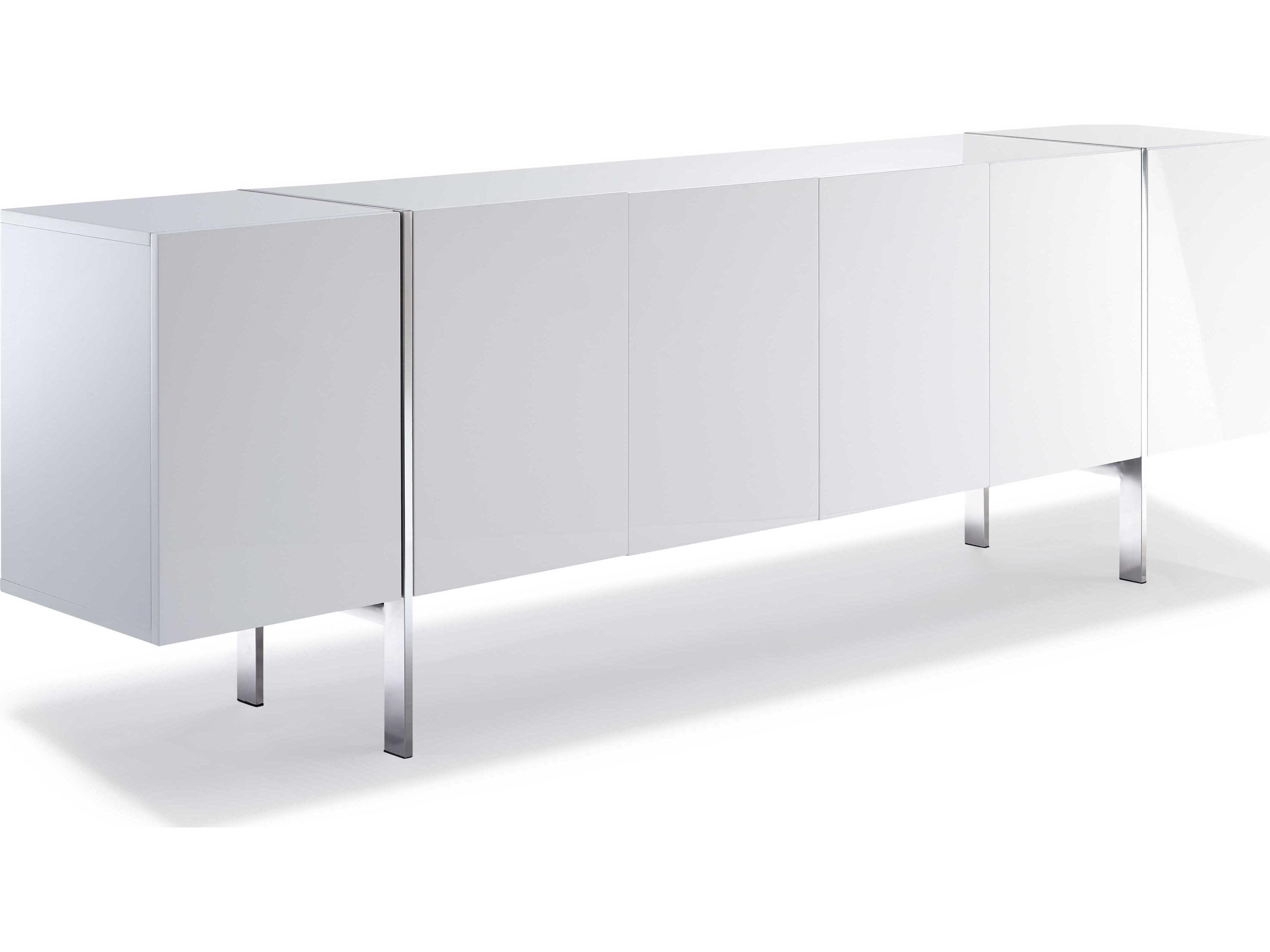 Whiteline Modern Living Struttura 95" White Sideboard