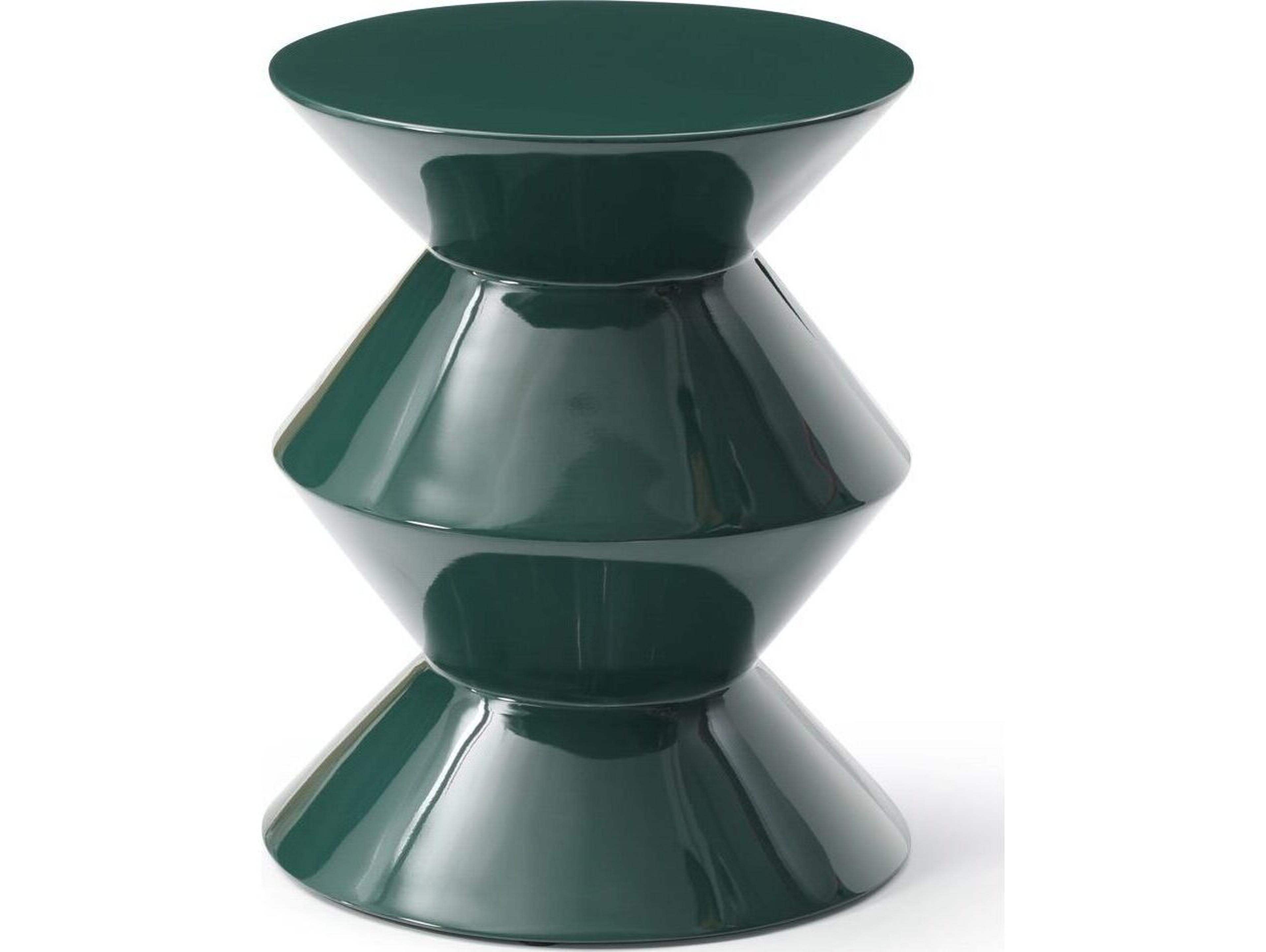 Whiteline Modern Living Joy Round Marble End Table