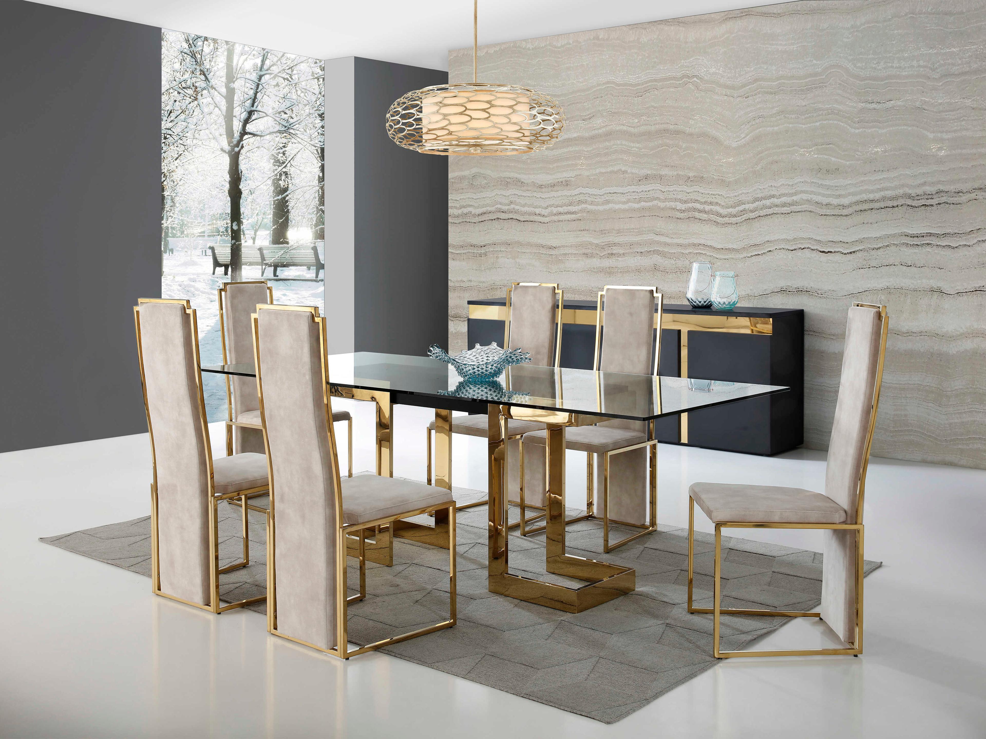 Whiteline Modern Living Sumo Dining Room Set