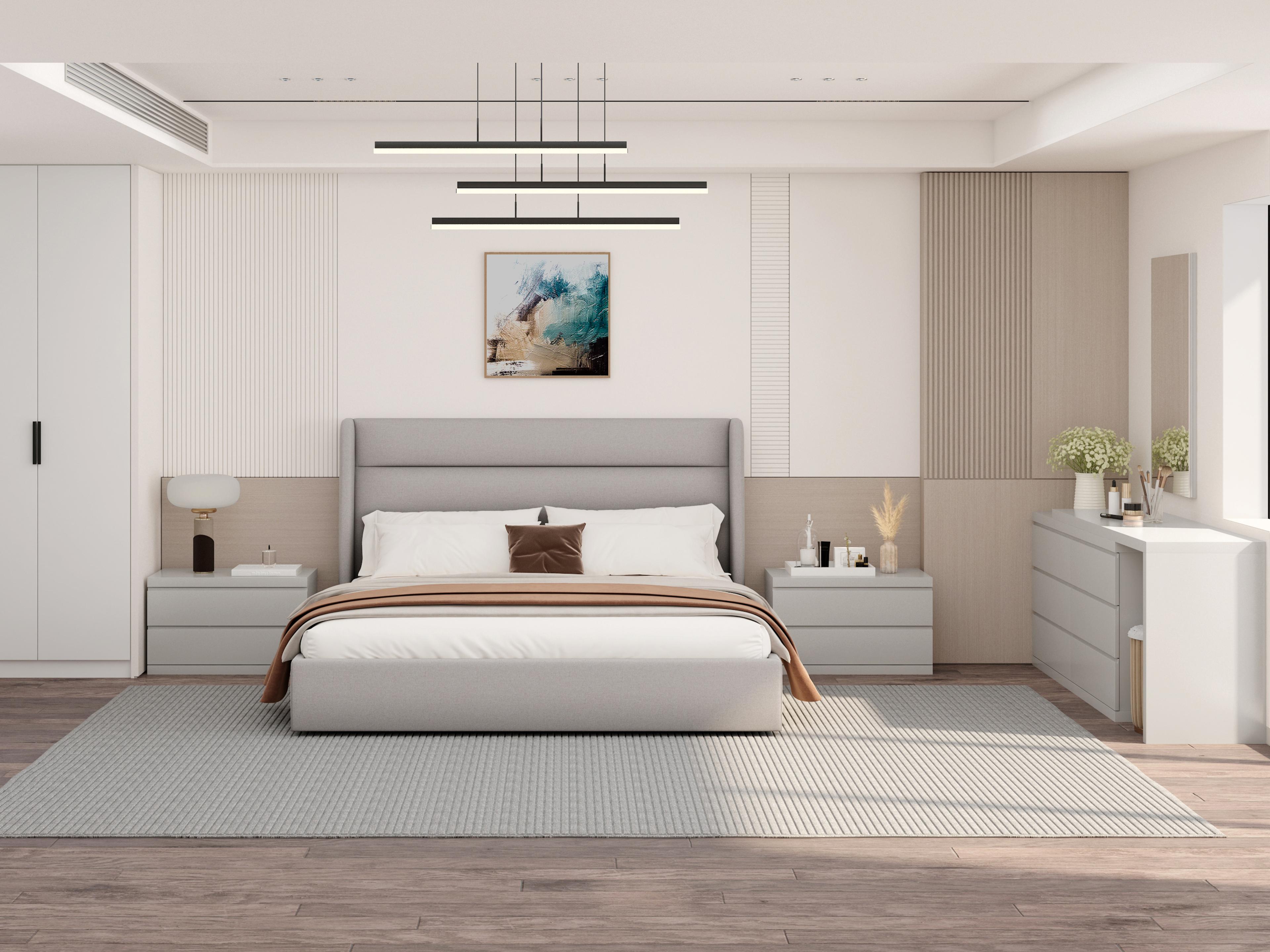 Whiteline Modern Living Tokyo Bedroom Set