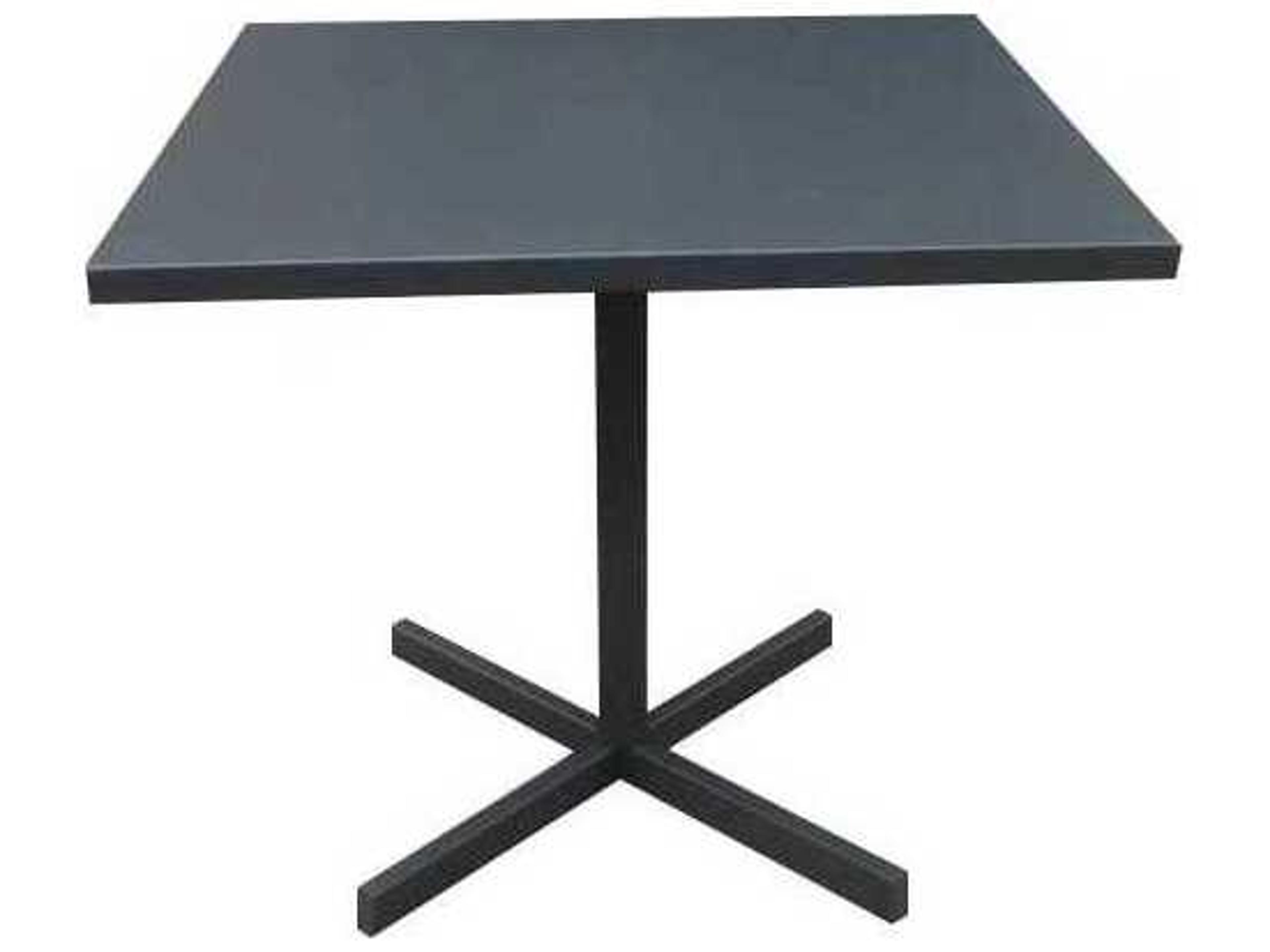 Whiteline Modern Living Outdoor Belle Grey Aluminum Square Dining Table