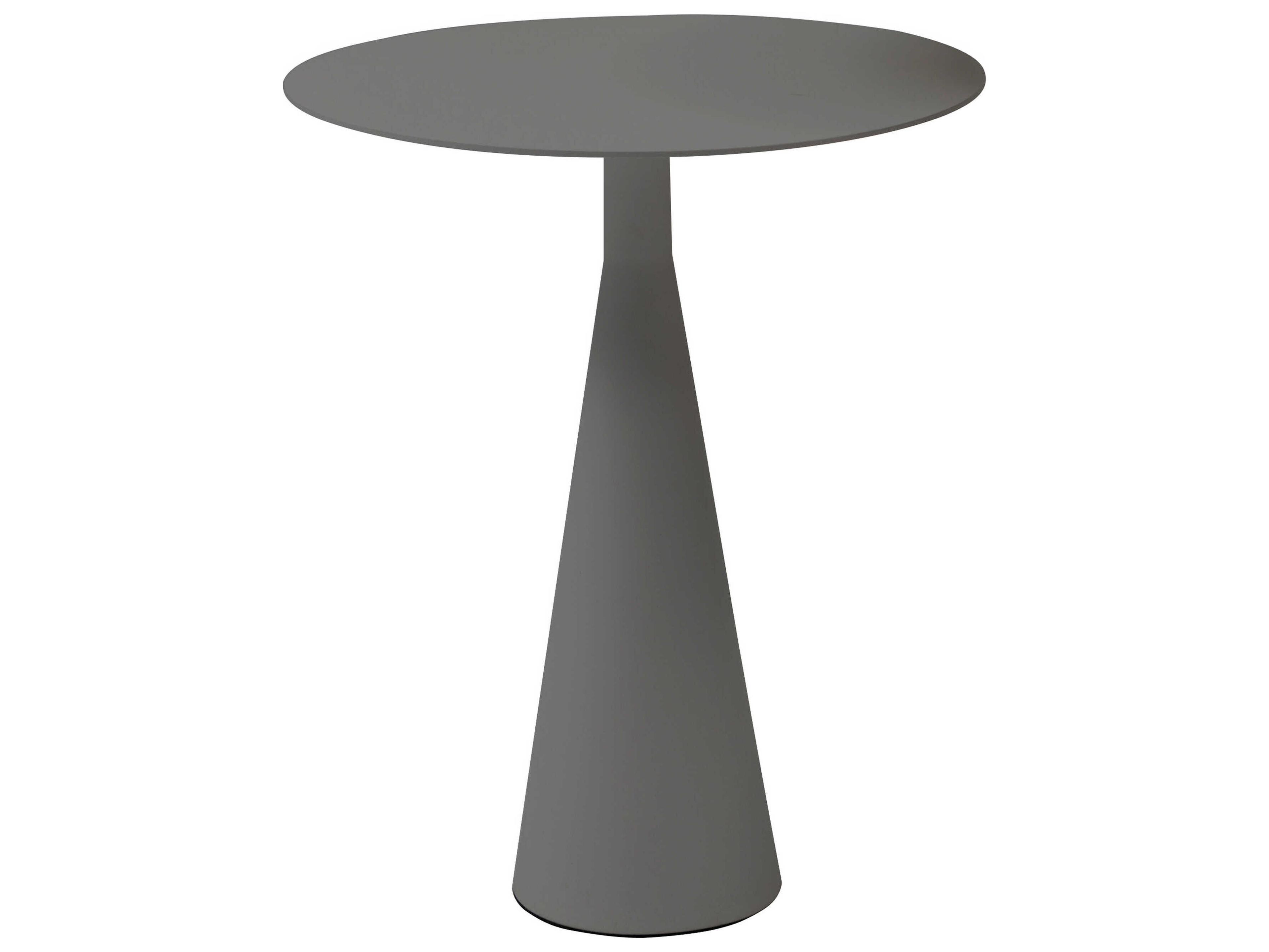 Ireland Grey Aluminum Round End Table