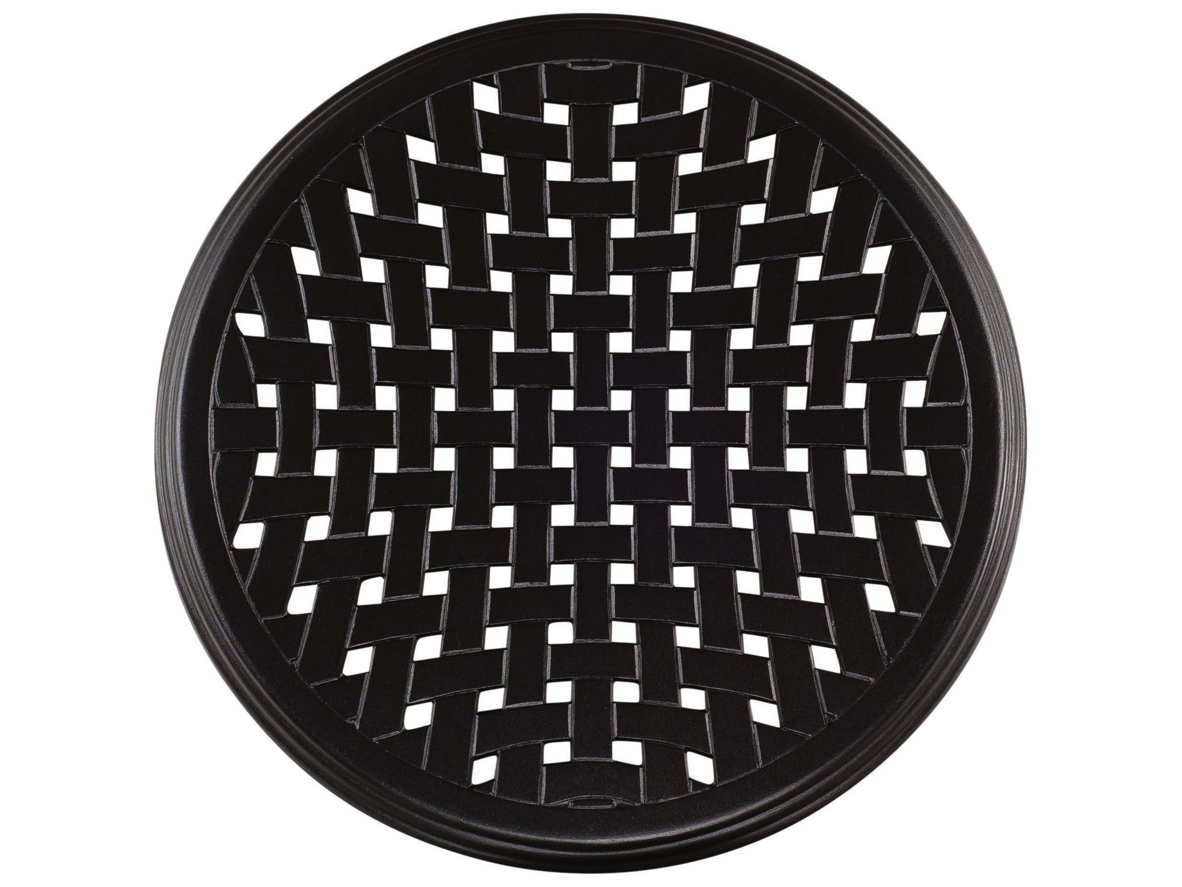 Woodard Solid Cast Aluminum Thatch Round Table Top