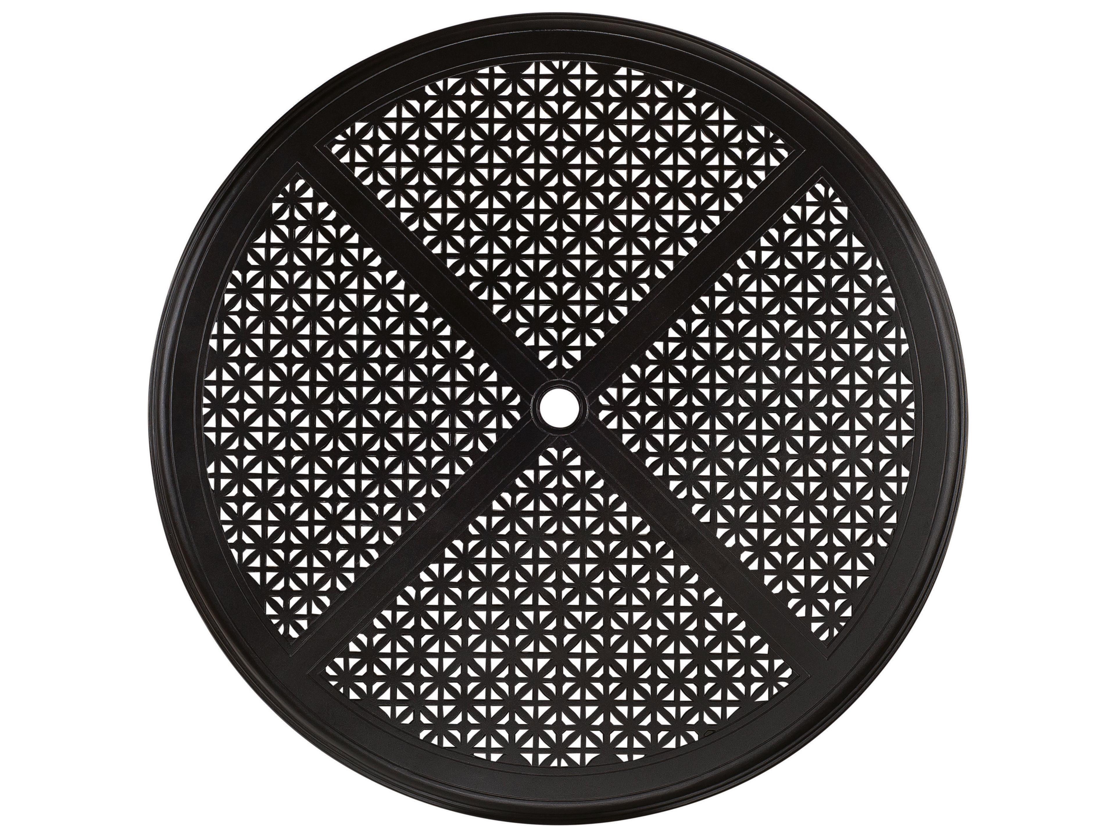 Woodard Cast Aluminum Hampton Round Table Top with Umbrella Hole