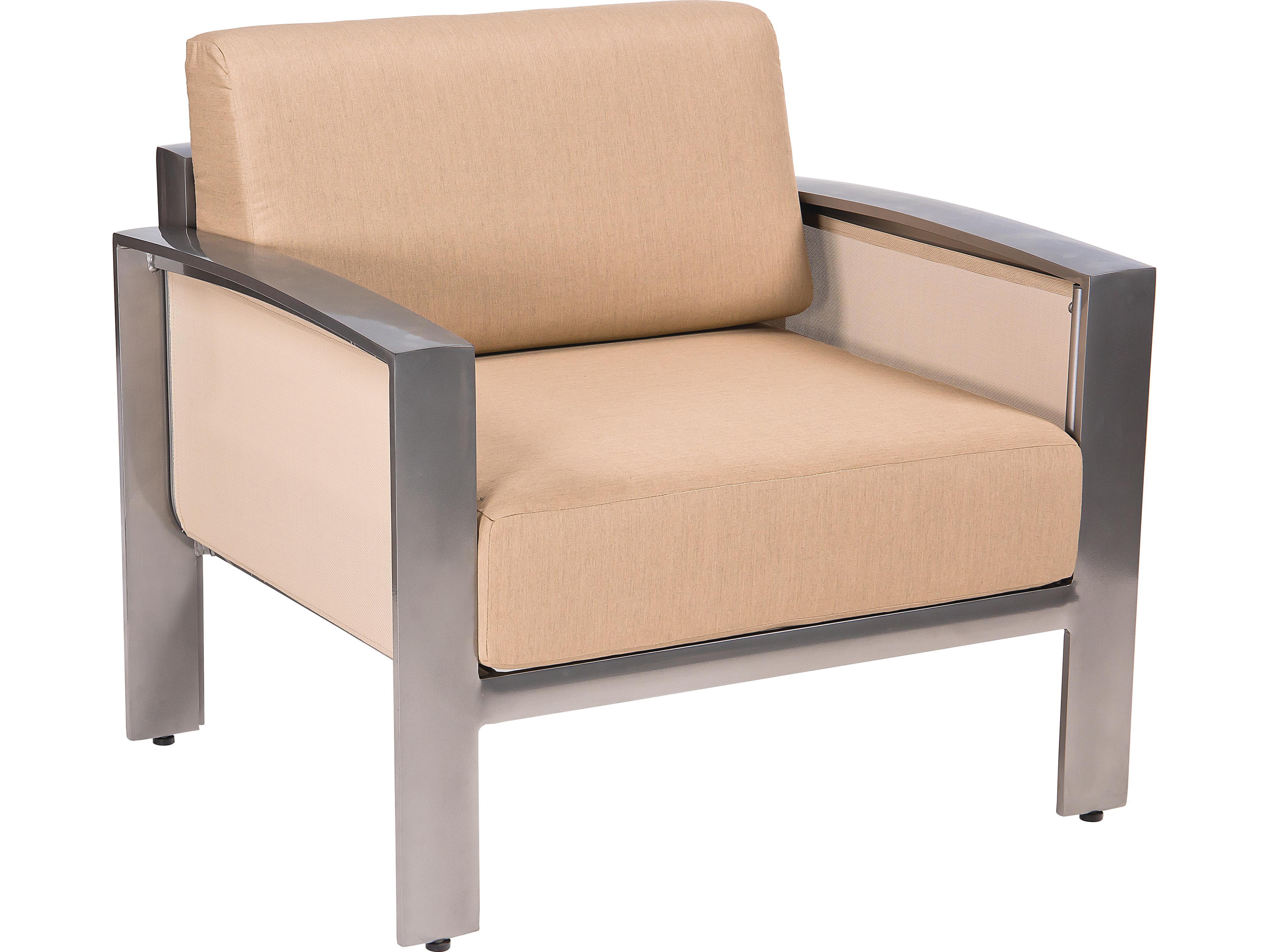 Woodard Metropolis Cushion Aluminum Patio Lounge Chair