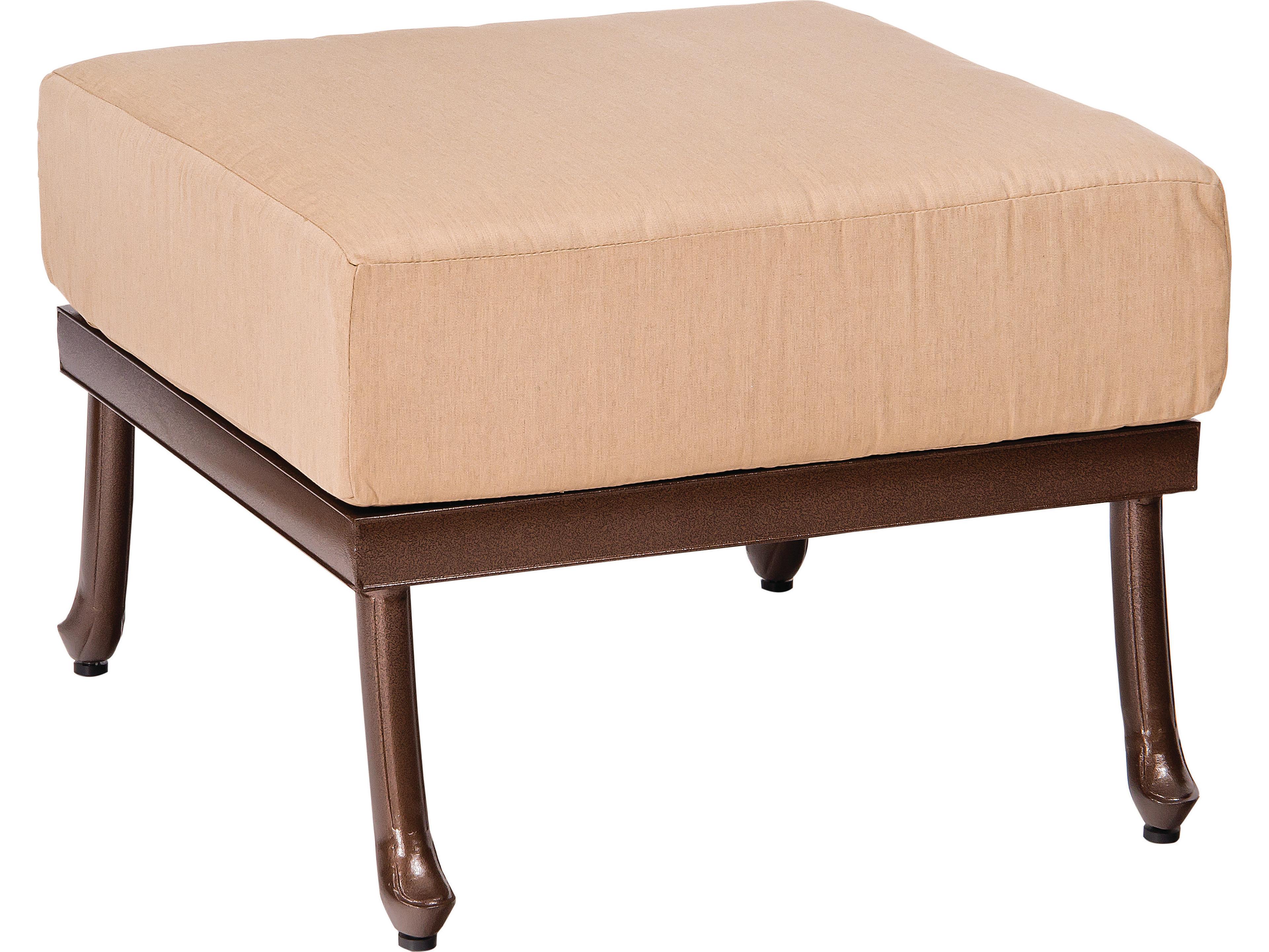 Woodard Casa Cast Aluminum Outdoor Patio Ottoman