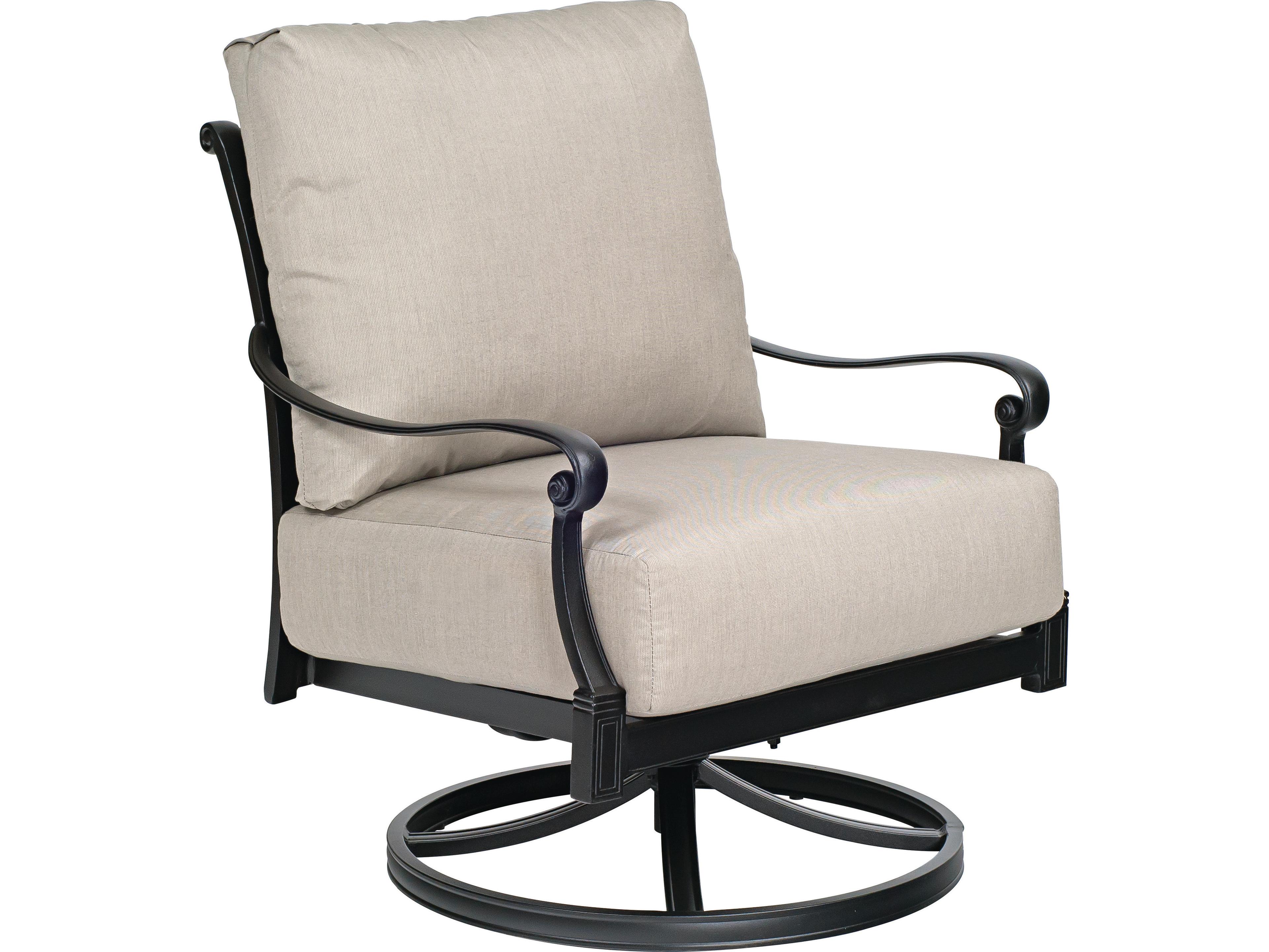 Woodard Wiltshire Cast Aluminum Swivel Rocker Patio Lounge Chair