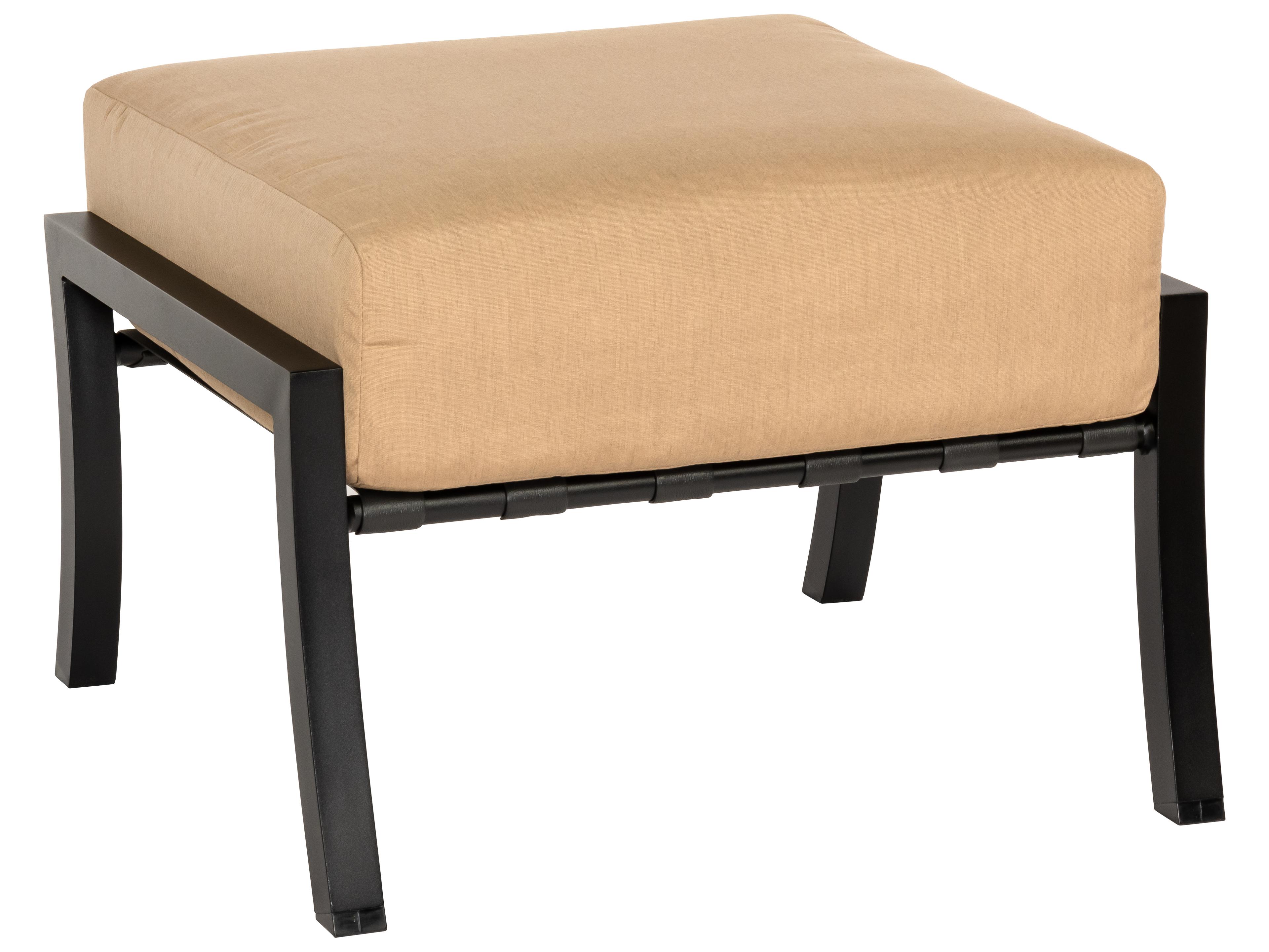 Woodard Cortland Cushion Aluminum Outdoor Ottoman