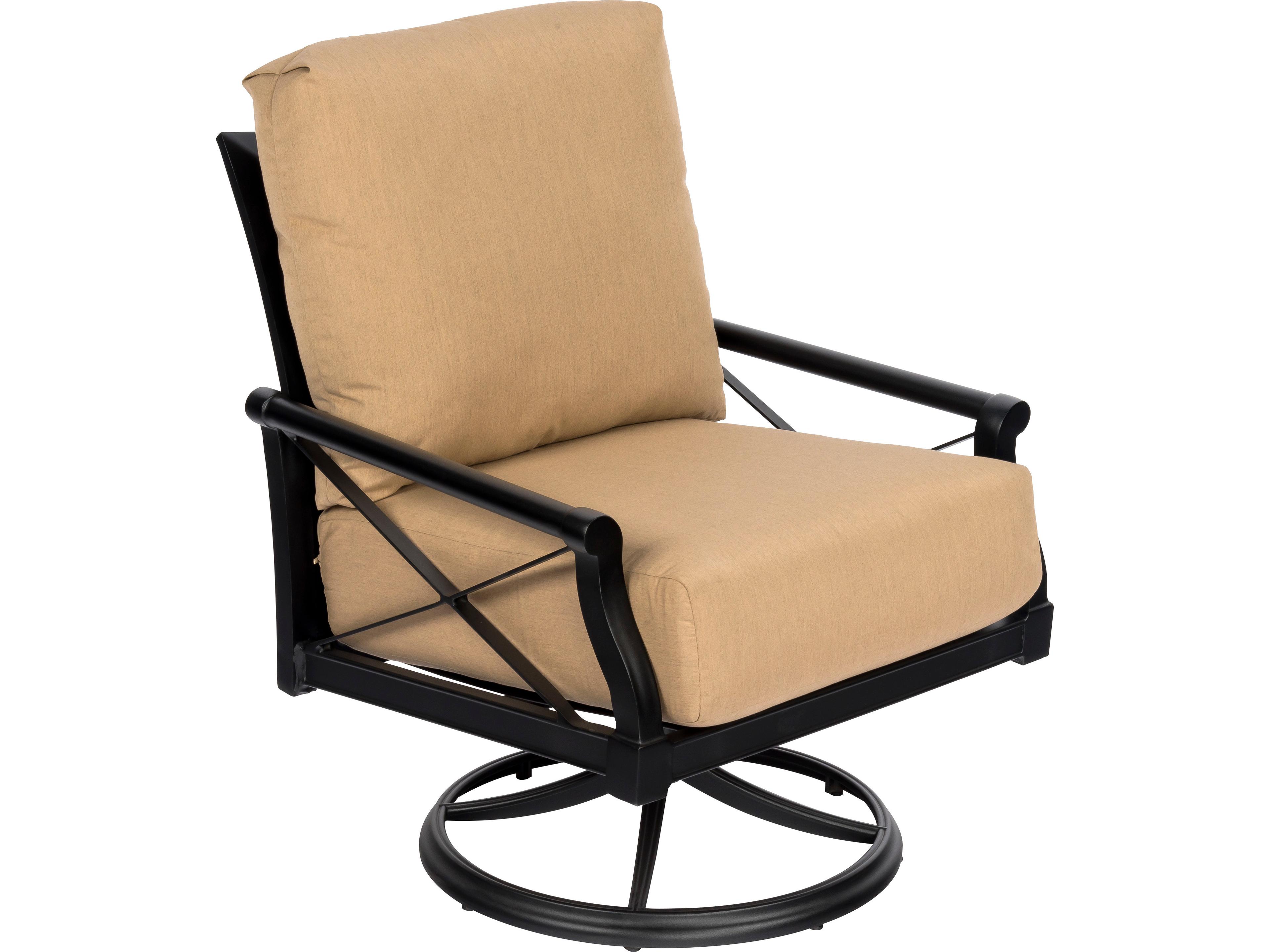 Woodard Andover Cushion Swivel Rocking Patio Lounge Chair