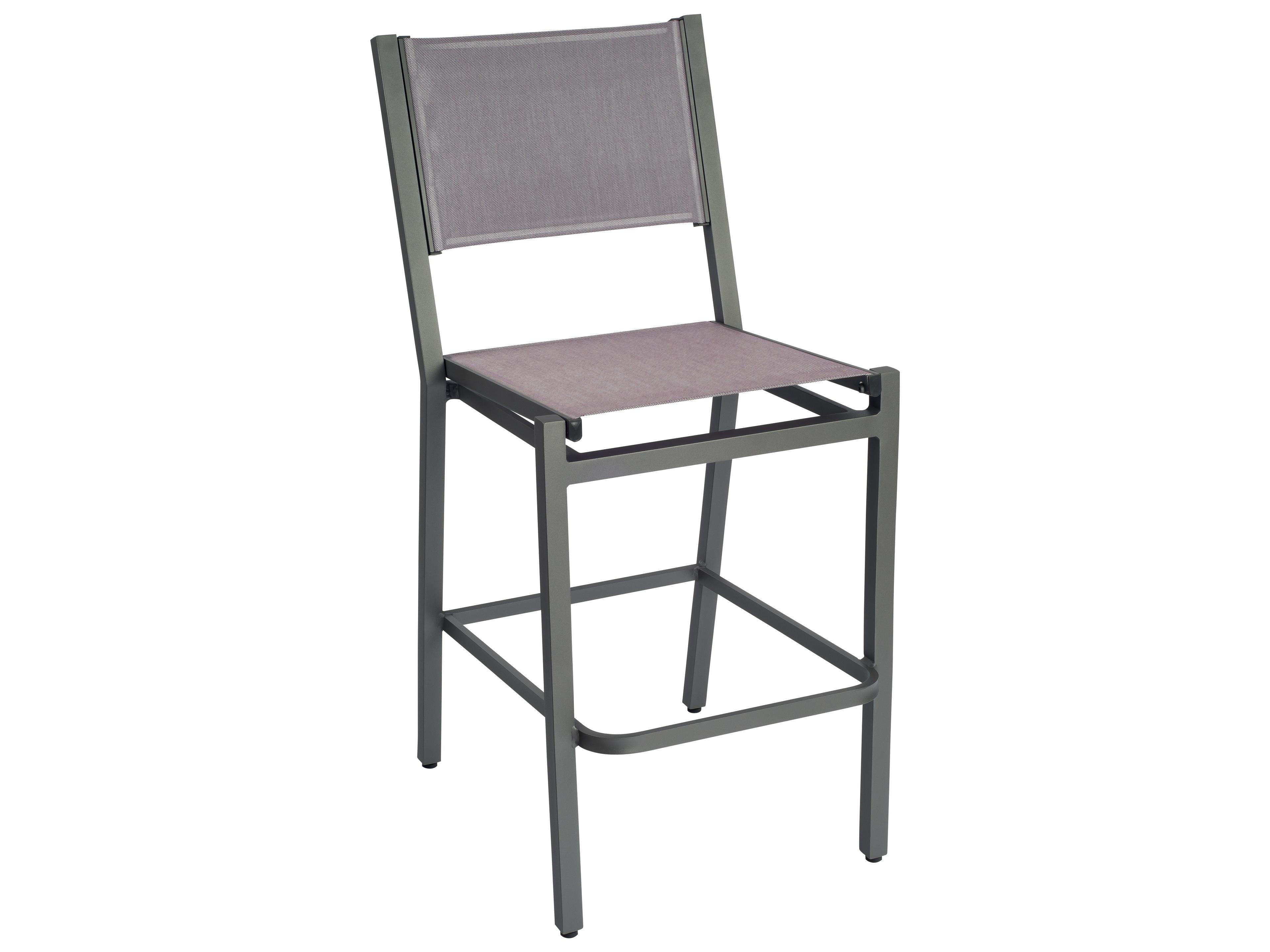 Woodard Palm Coast Sling Aluminum Outdoor Bar Stool