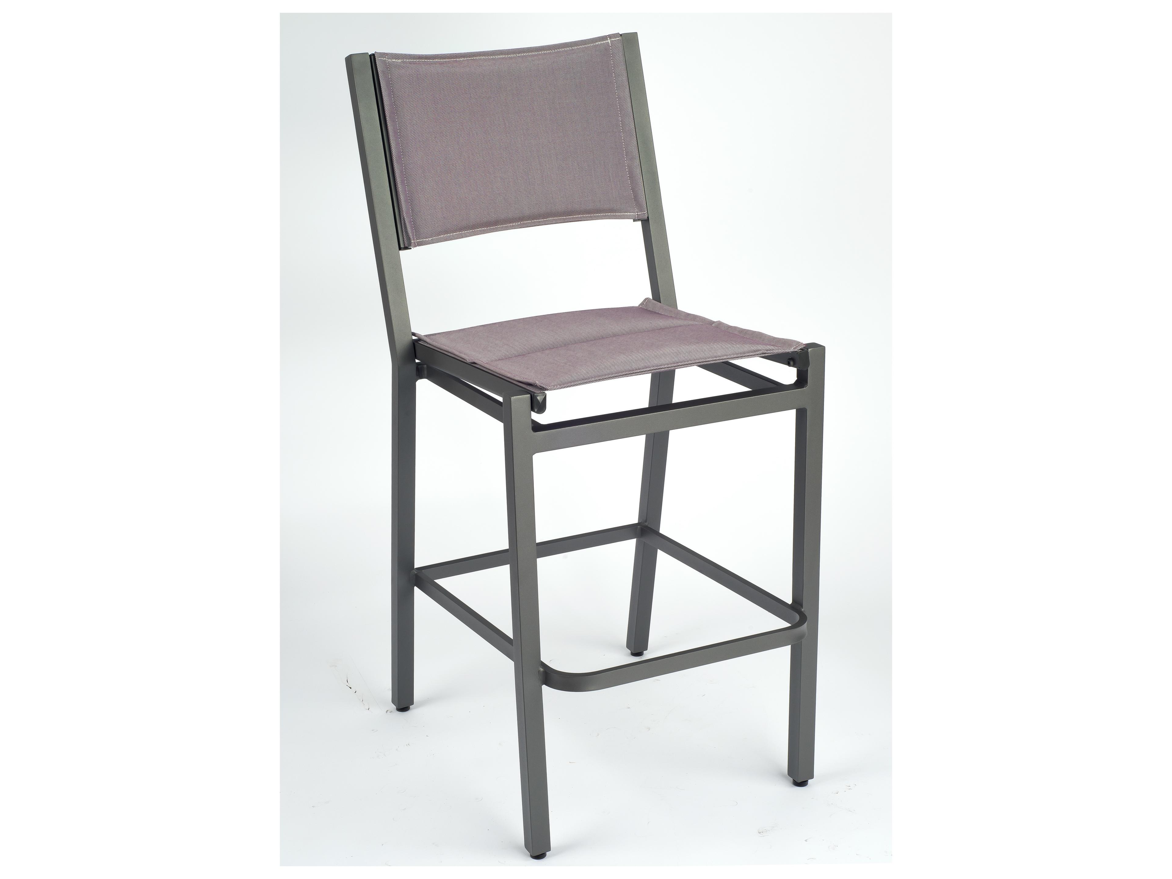 Woodard Palm Coast Padded Sling Aluminum Patio Bar Stool