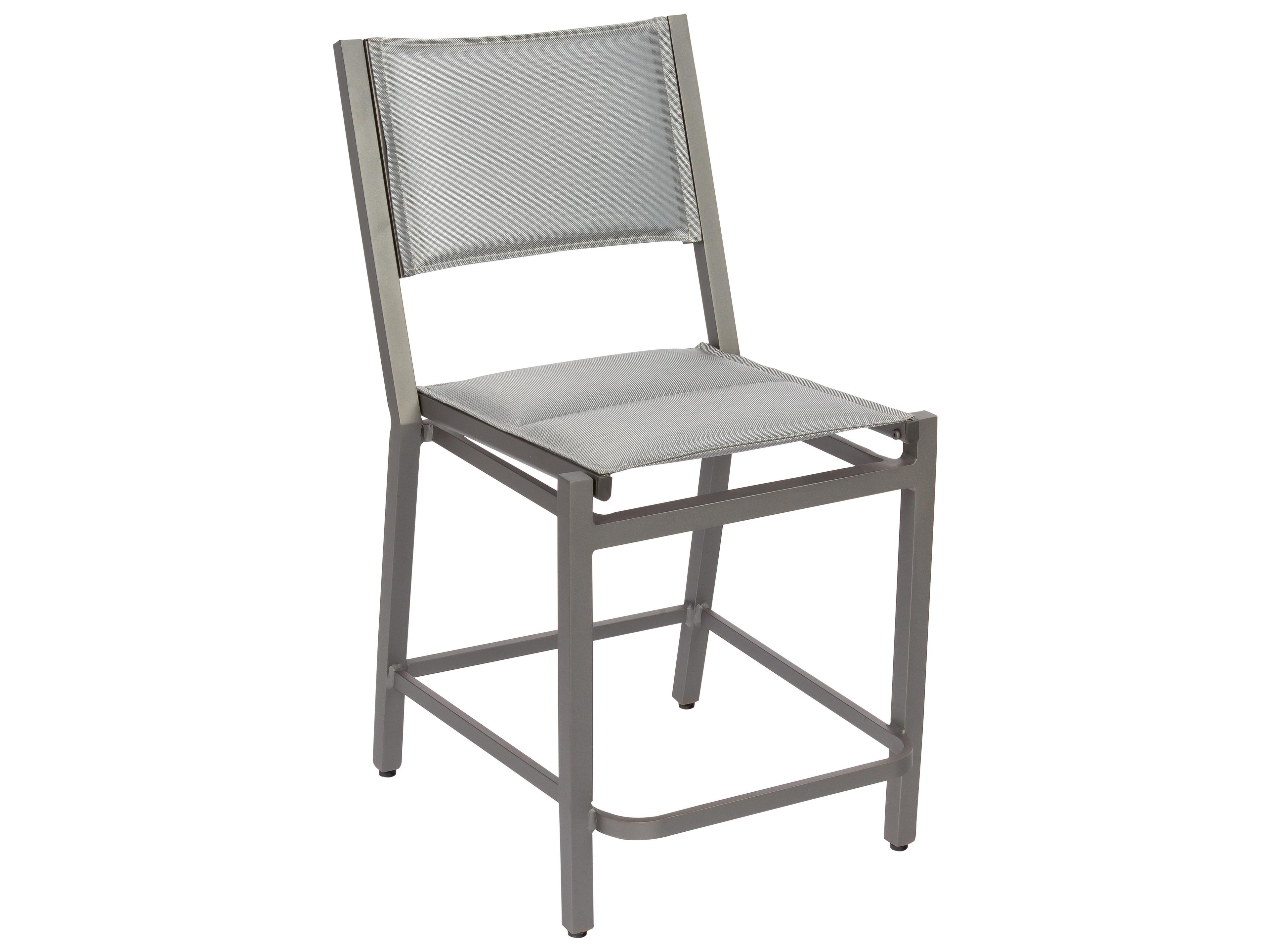 Woodard Palm Coast Padded Sling Aluminum Outdoor Counter Stool