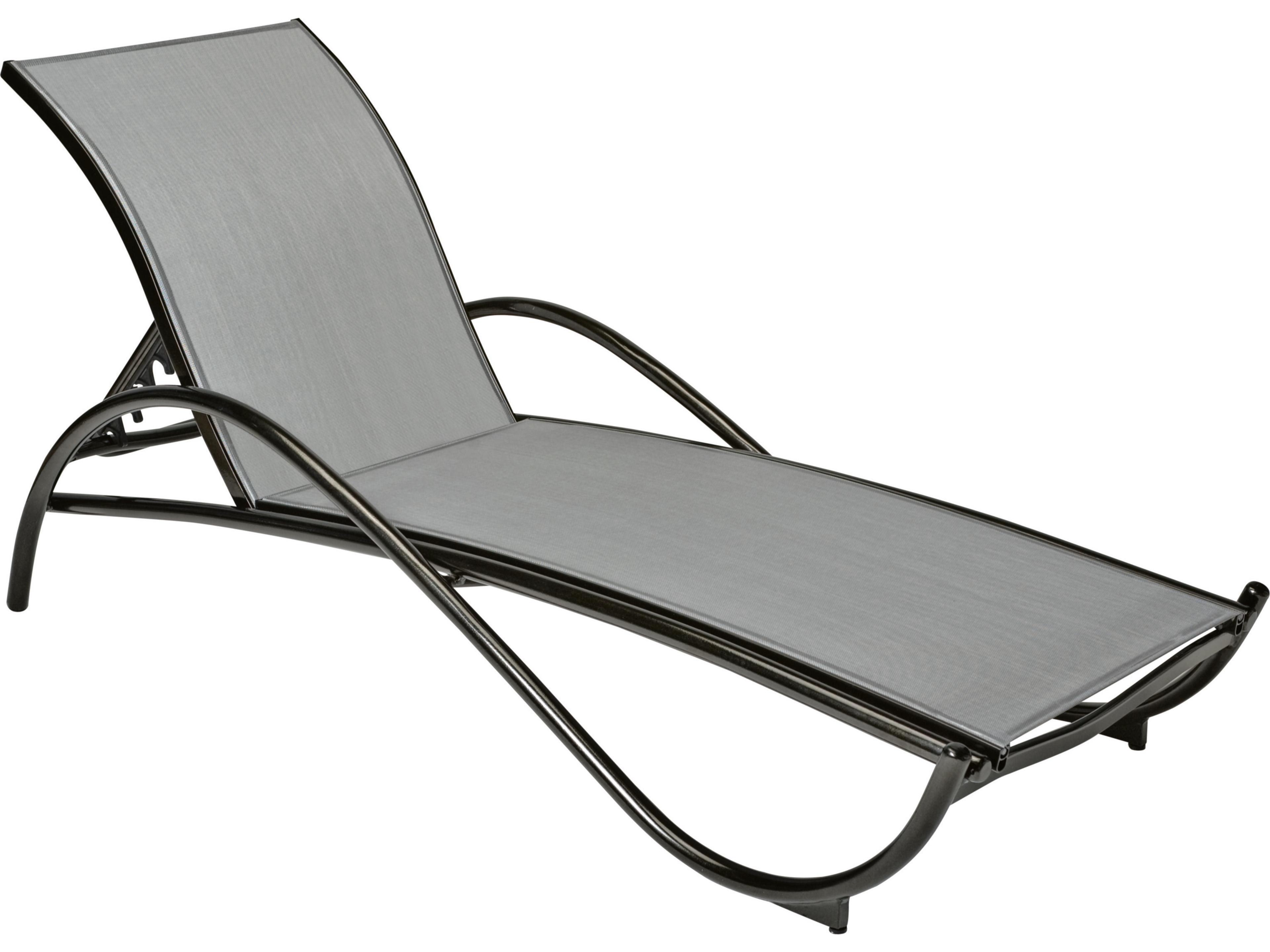 Woodard Tribeca Sling Aluminum Stackable Adjustable Patio Chaise Lounge