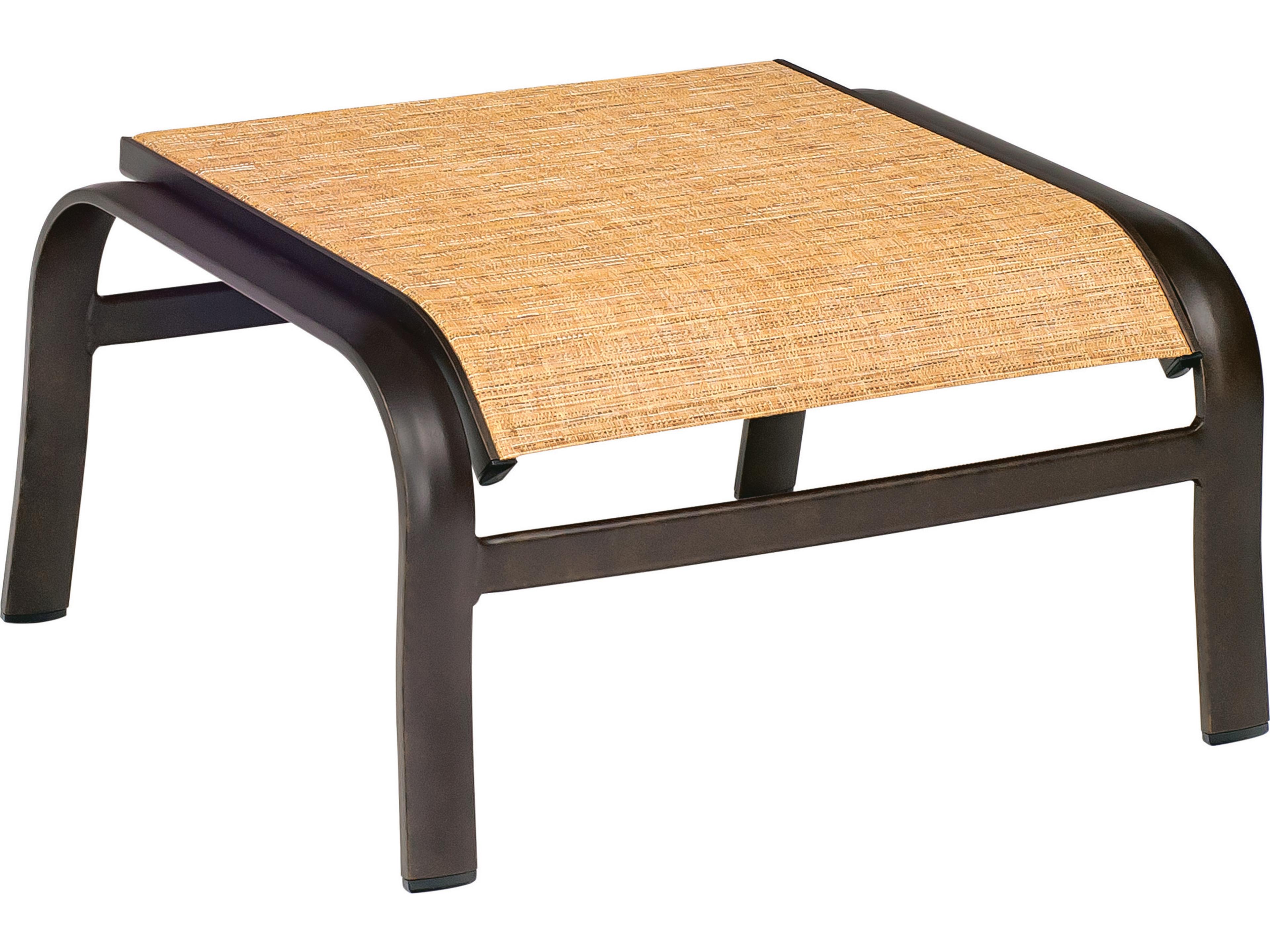 Woodard Belden Sling Aluminum Patio Ottoman