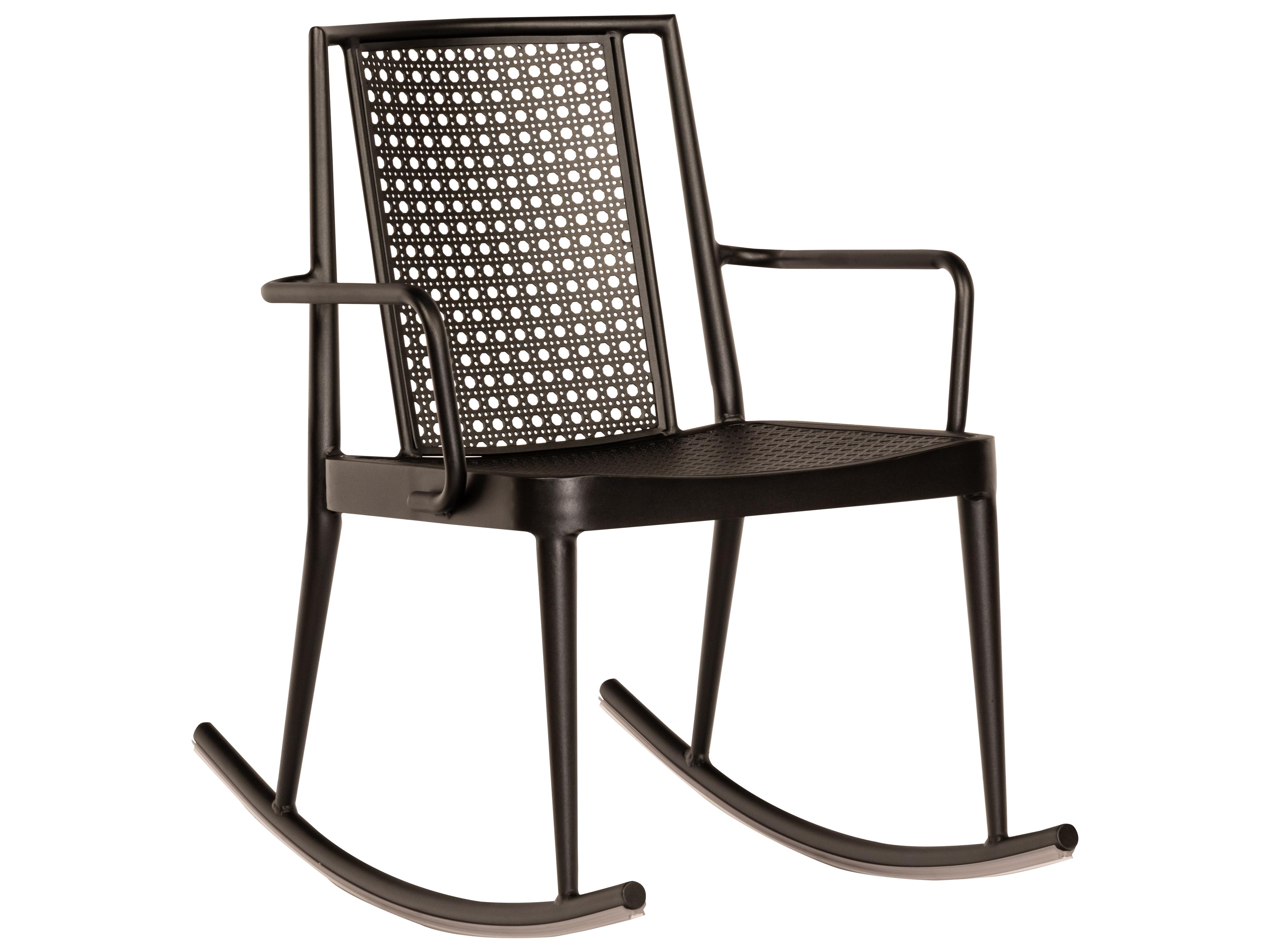 Woodard Parc Aluminum Rocker Outdoor Patio Dining Arm Chair